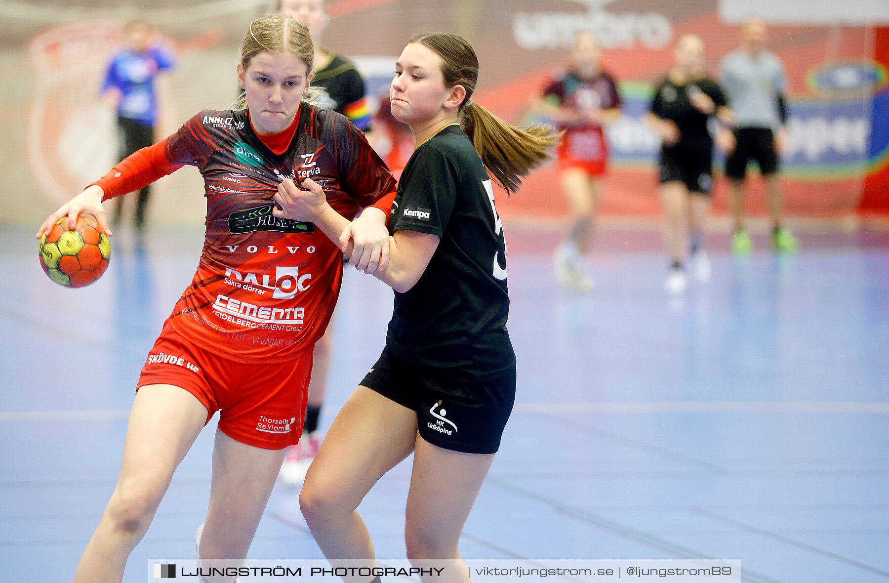 USM F16 Steg 3 Skövde HF Röd F05-HK Lidköping 40-22,dam,Skövde Idrottshall,Skövde,Sverige,Ungdoms-SM,Handboll,2022,273400