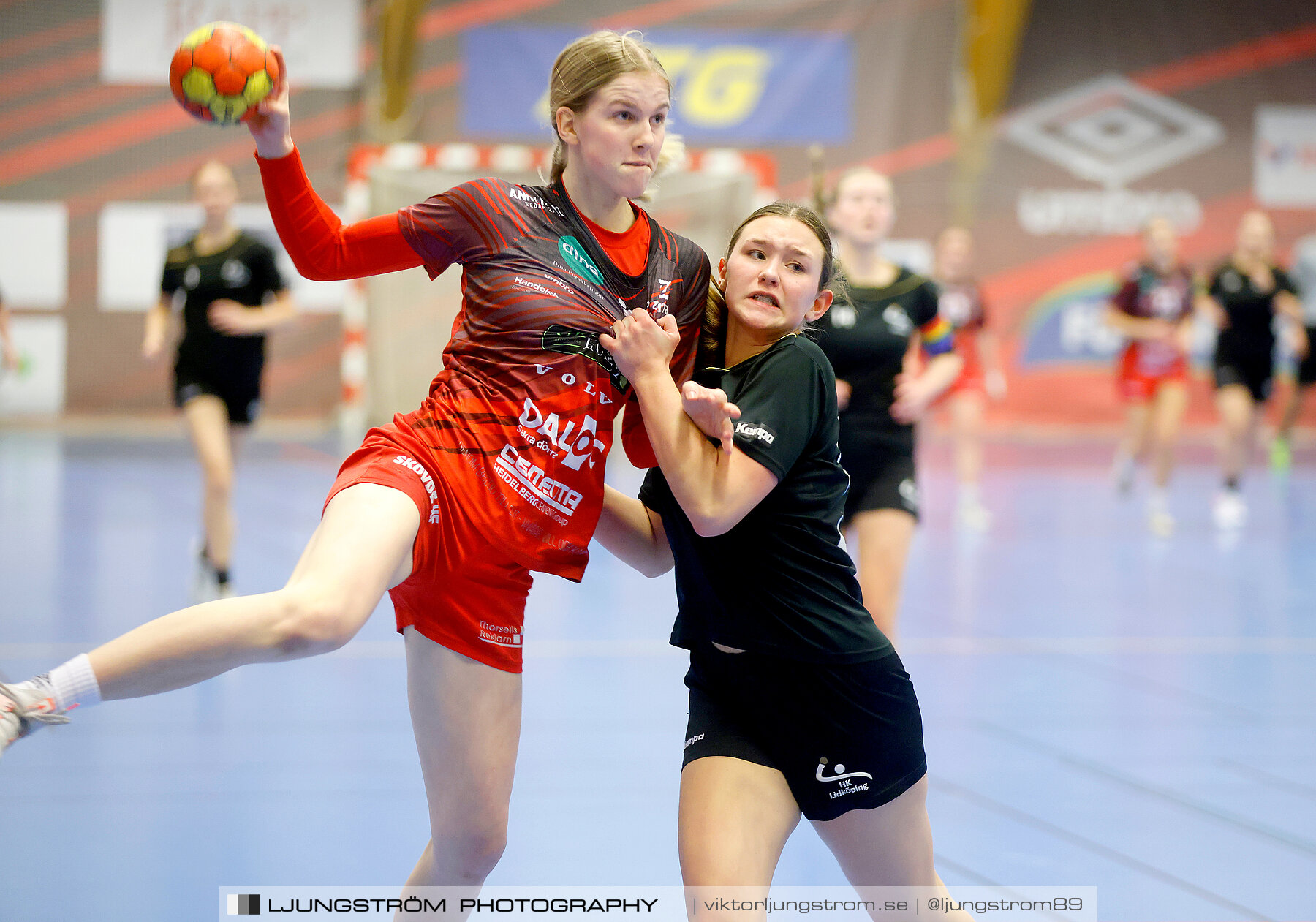 USM F16 Steg 3 Skövde HF Röd F05-HK Lidköping 40-22,dam,Skövde Idrottshall,Skövde,Sverige,Ungdoms-SM,Handboll,2022,273402