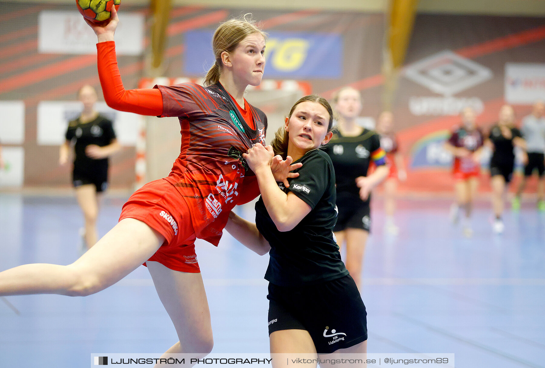 USM F16 Steg 3 Skövde HF Röd F05-HK Lidköping 40-22,dam,Skövde Idrottshall,Skövde,Sverige,Ungdoms-SM,Handboll,2022,273403