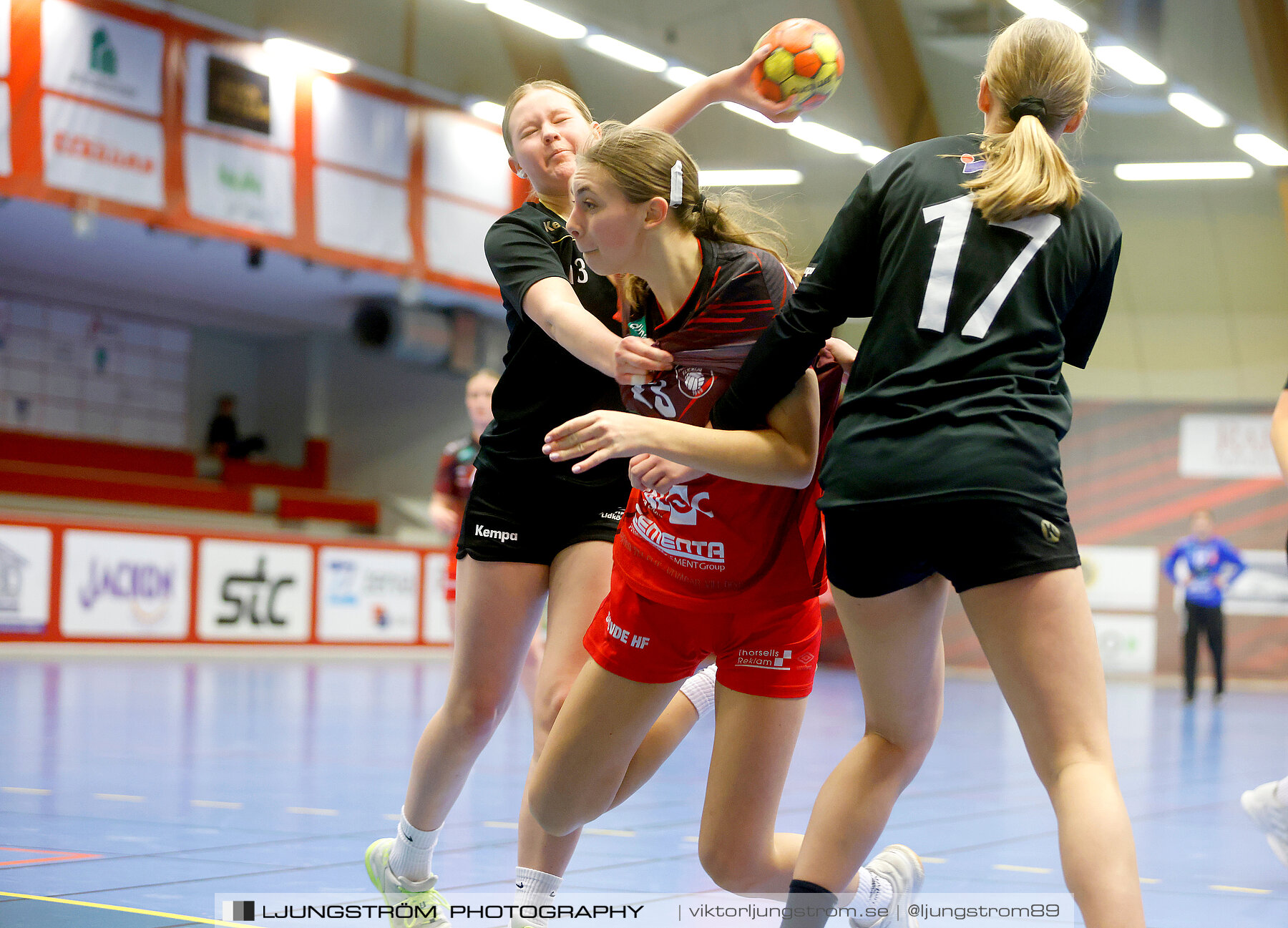 USM F16 Steg 3 Skövde HF Röd F05-HK Lidköping 40-22,dam,Skövde Idrottshall,Skövde,Sverige,Ungdoms-SM,Handboll,2022,273408