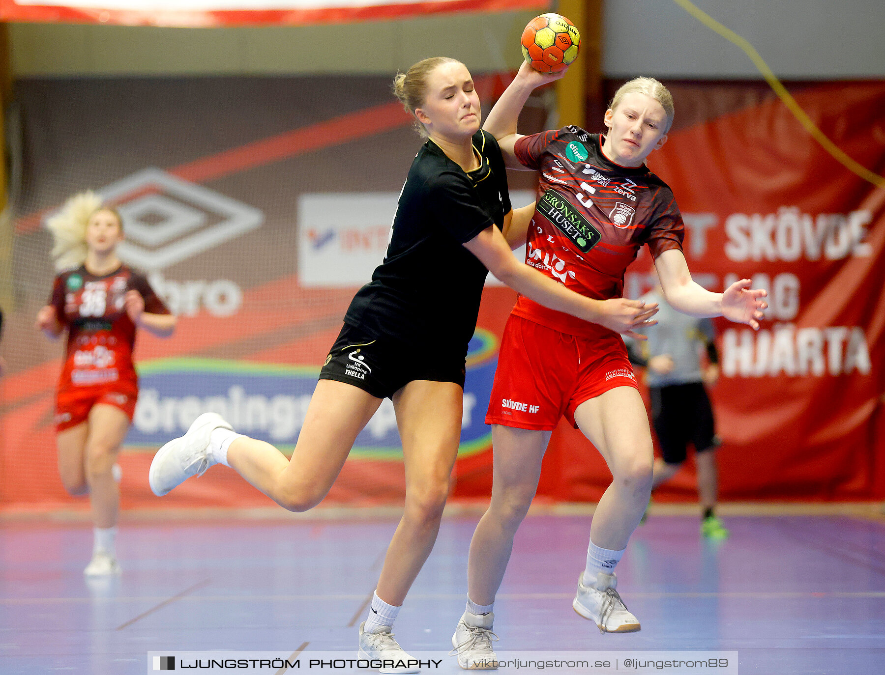 USM F16 Steg 3 Skövde HF Röd F05-HK Lidköping 40-22,dam,Skövde Idrottshall,Skövde,Sverige,Ungdoms-SM,Handboll,2022,273412