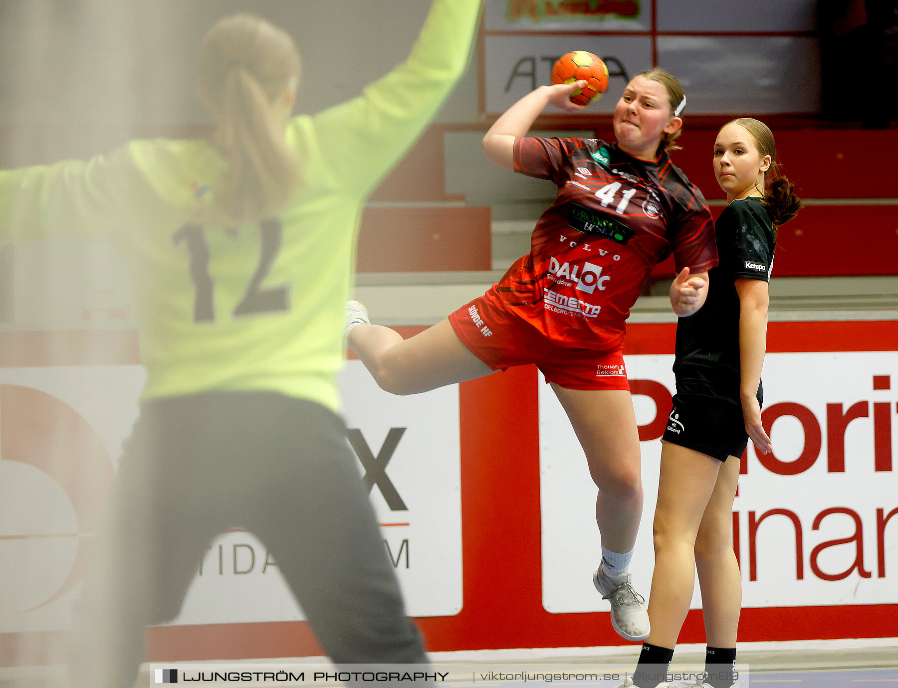 USM F16 Steg 3 Skövde HF Röd F05-HK Lidköping 40-22,dam,Skövde Idrottshall,Skövde,Sverige,Ungdoms-SM,Handboll,2022,273416