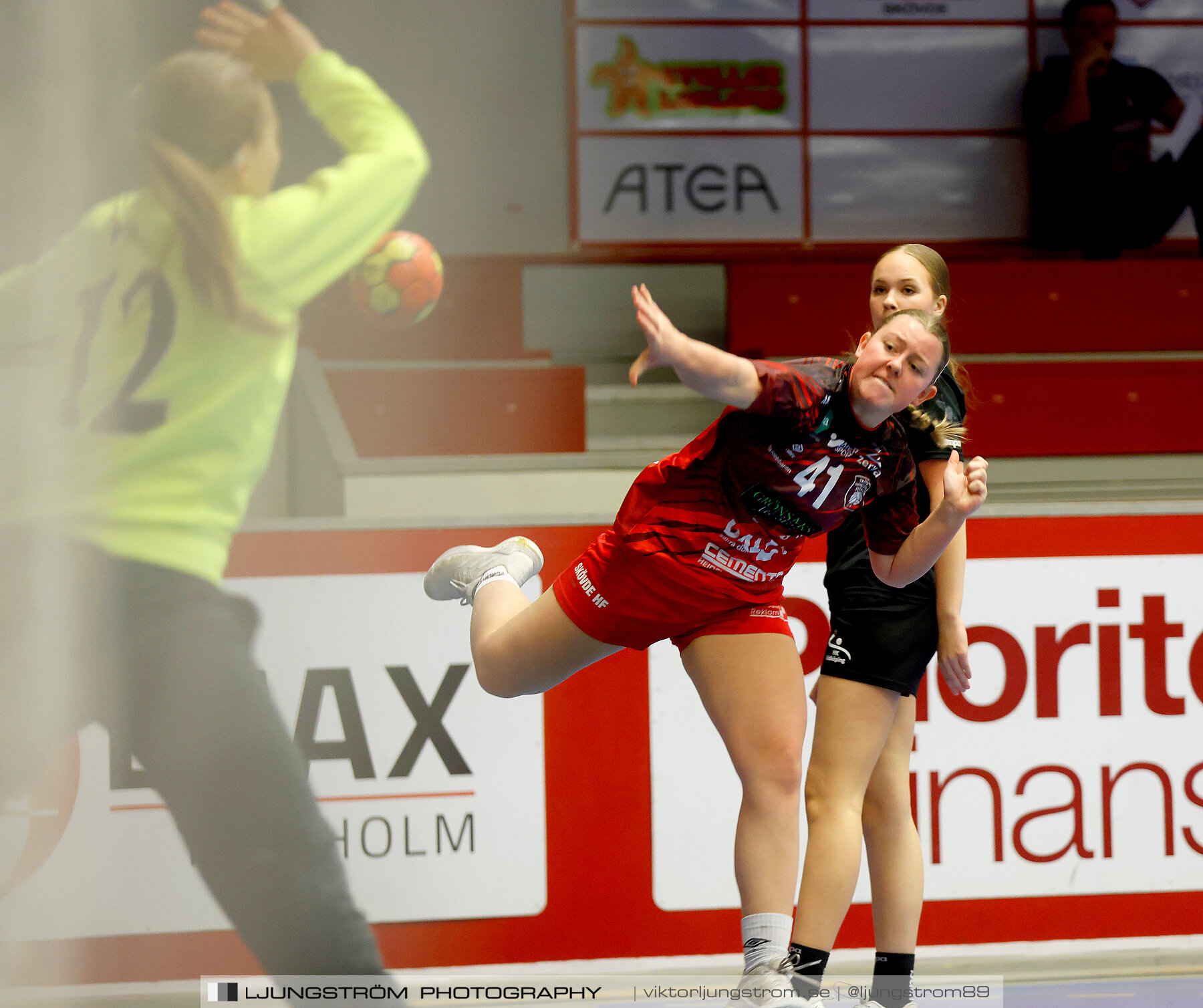 USM F16 Steg 3 Skövde HF Röd F05-HK Lidköping 40-22,dam,Skövde Idrottshall,Skövde,Sverige,Ungdoms-SM,Handboll,2022,273418