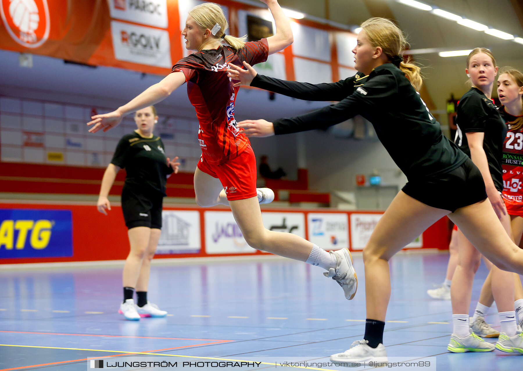 USM F16 Steg 3 Skövde HF Röd F05-HK Lidköping 40-22,dam,Skövde Idrottshall,Skövde,Sverige,Ungdoms-SM,Handboll,2022,273425