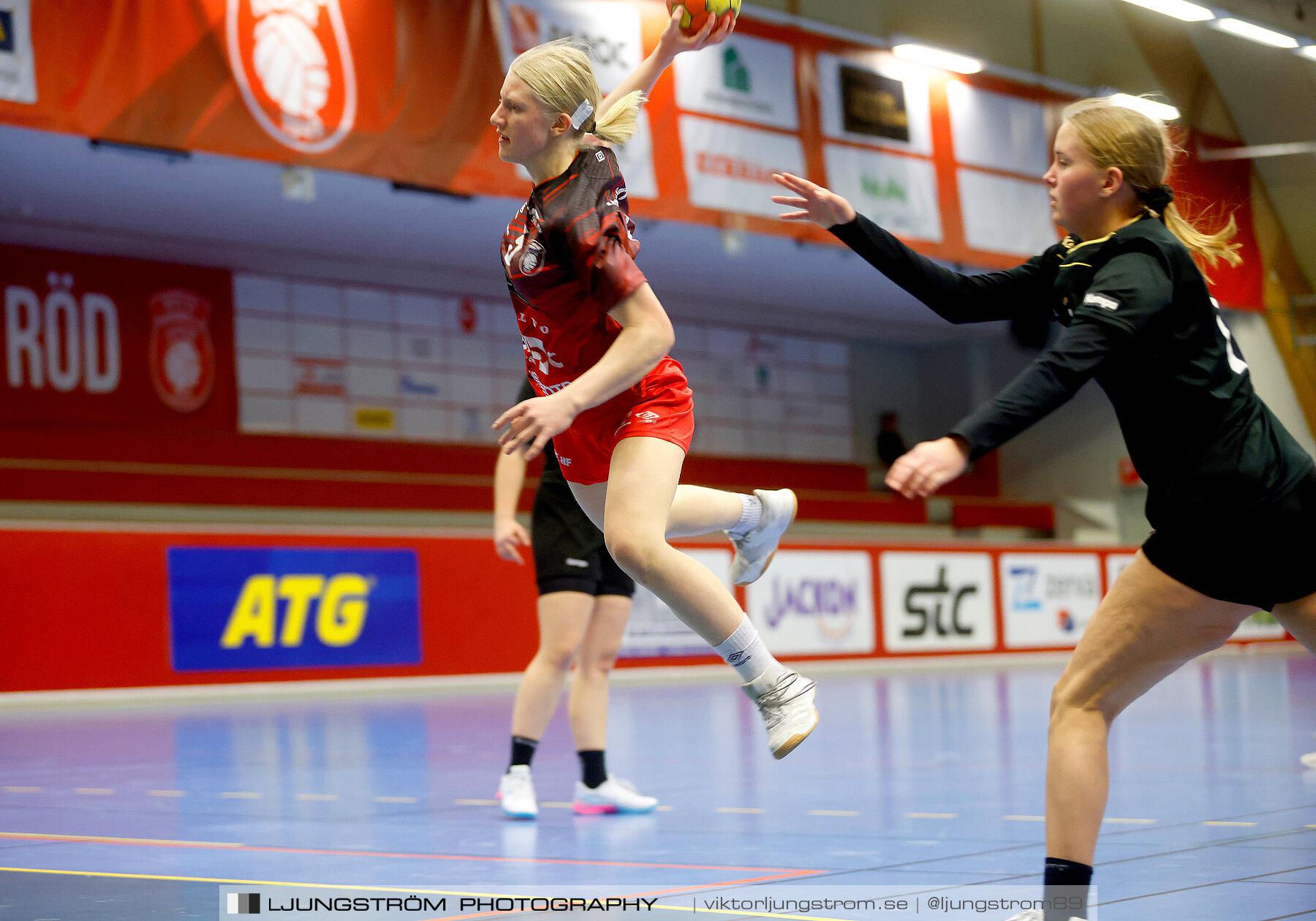 USM F16 Steg 3 Skövde HF Röd F05-HK Lidköping 40-22,dam,Skövde Idrottshall,Skövde,Sverige,Ungdoms-SM,Handboll,2022,273426