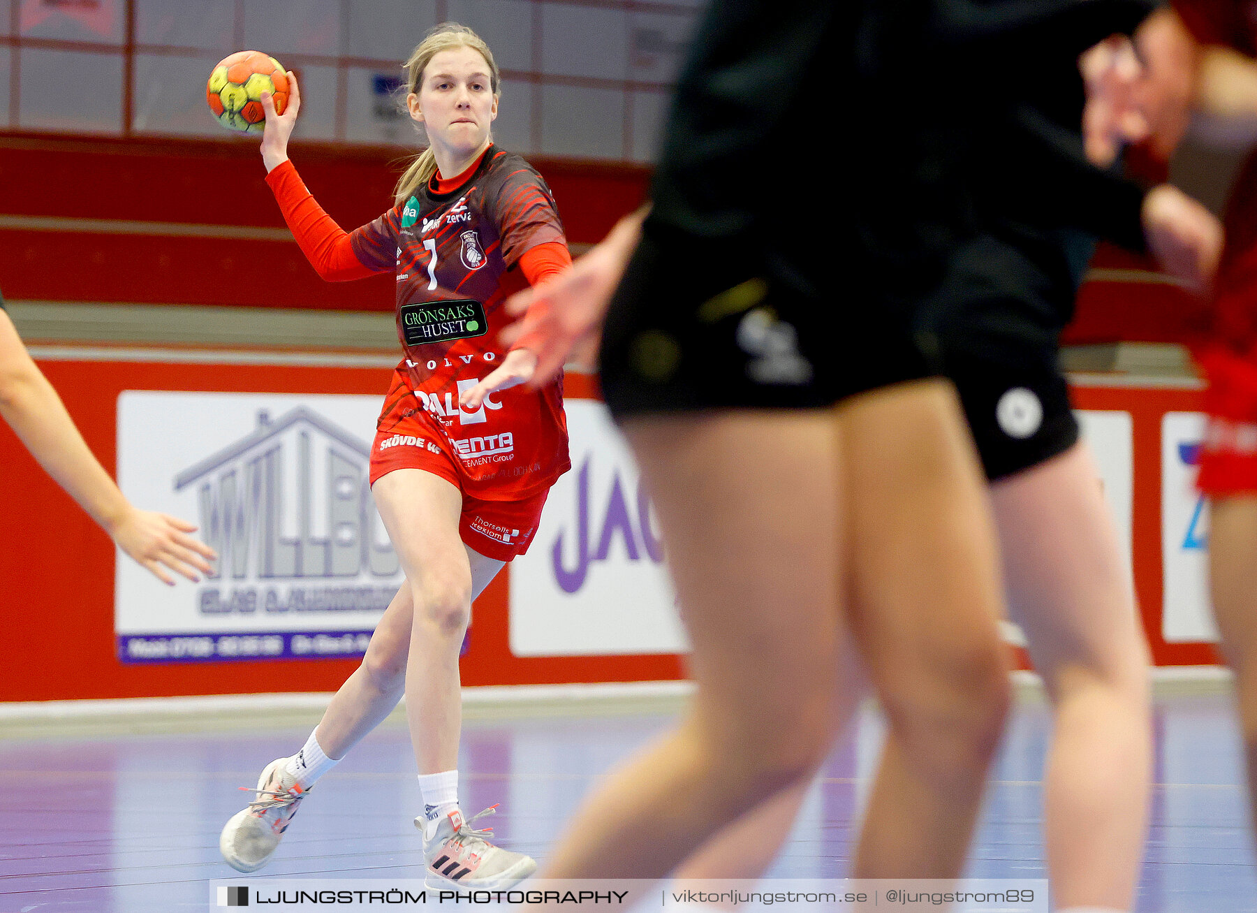 USM F16 Steg 3 Skövde HF Röd F05-HK Lidköping 40-22,dam,Skövde Idrottshall,Skövde,Sverige,Ungdoms-SM,Handboll,2022,273429