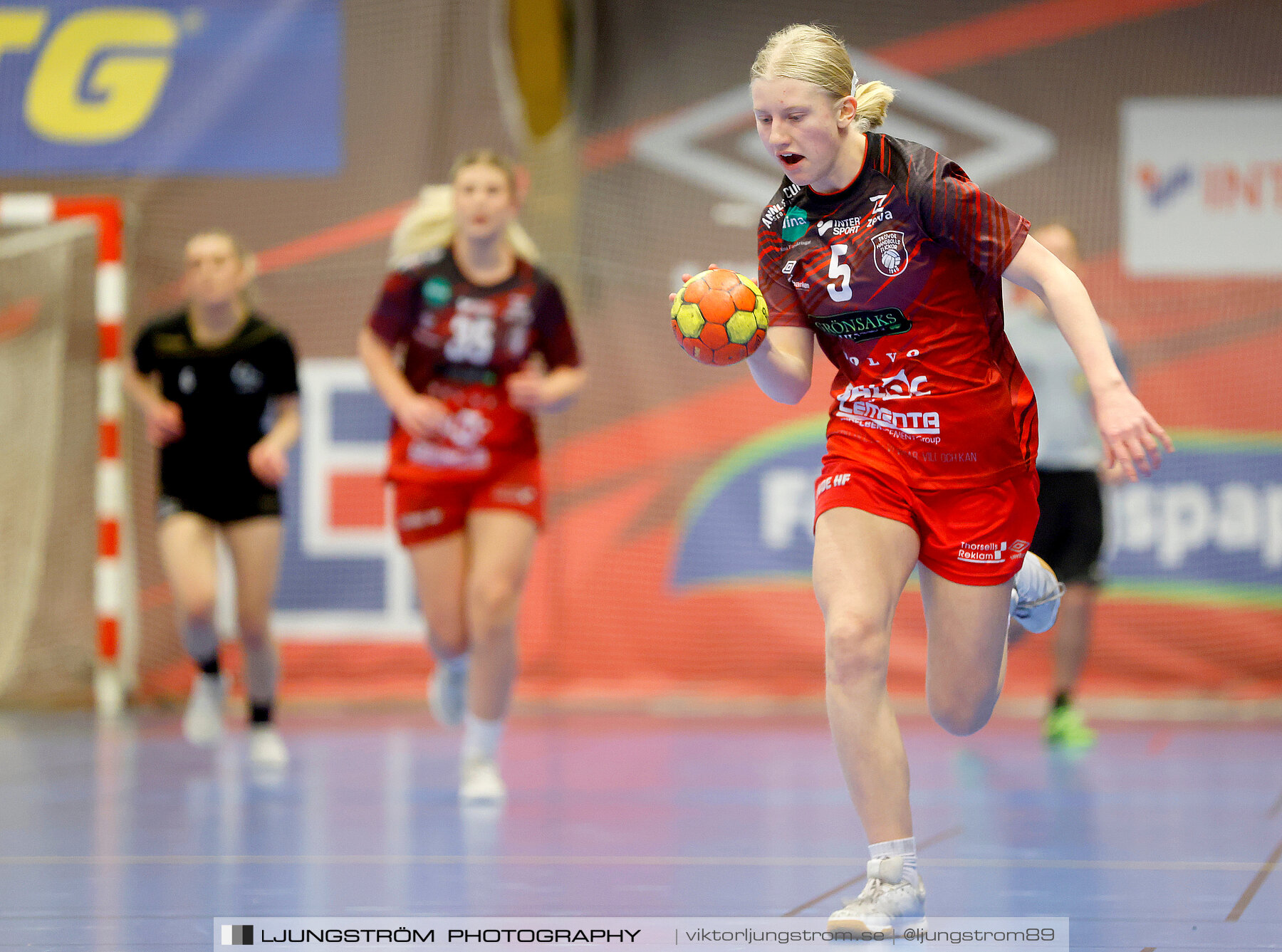 USM F16 Steg 3 Skövde HF Röd F05-HK Lidköping 40-22,dam,Skövde Idrottshall,Skövde,Sverige,Ungdoms-SM,Handboll,2022,273437