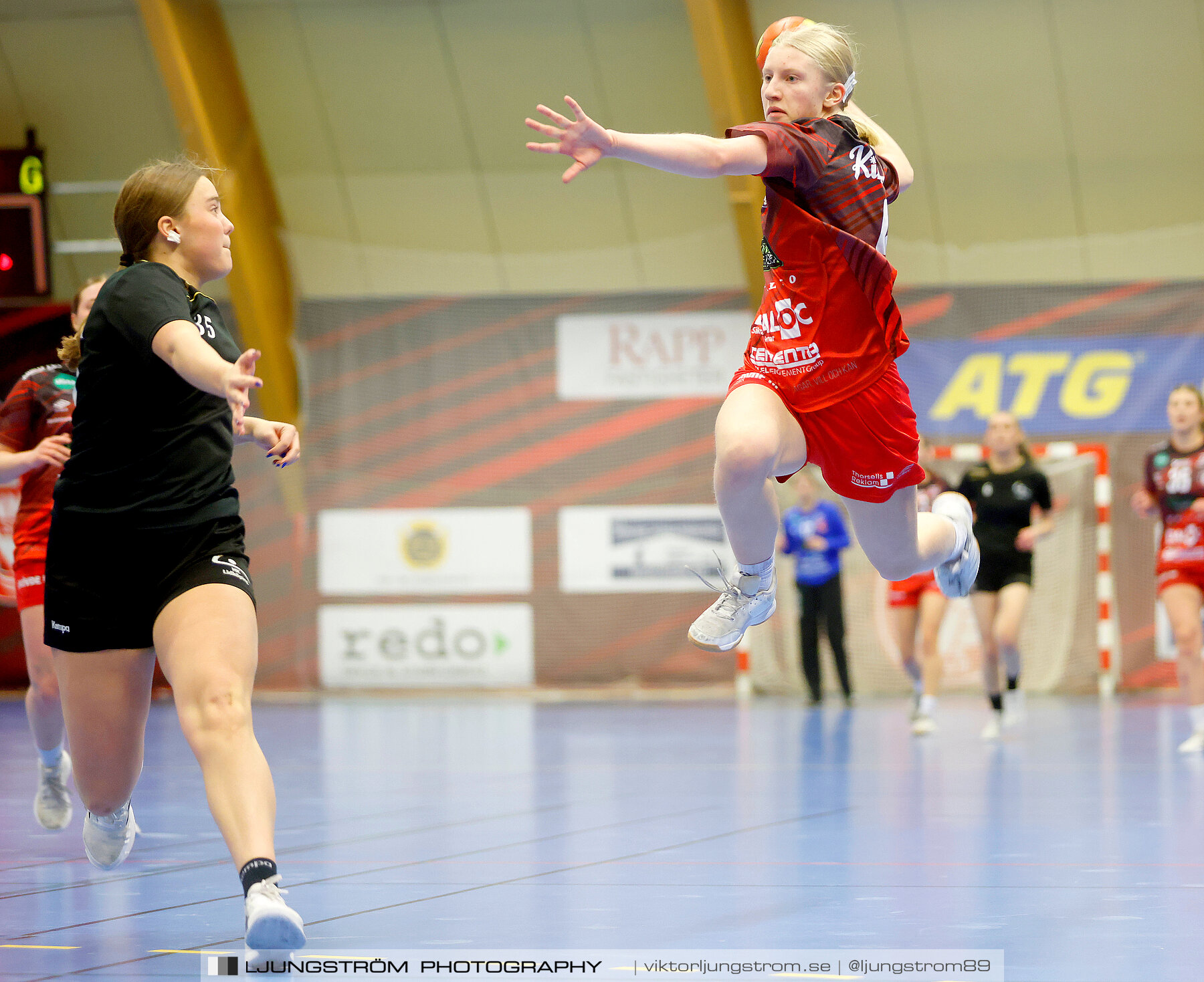 USM F16 Steg 3 Skövde HF Röd F05-HK Lidköping 40-22,dam,Skövde Idrottshall,Skövde,Sverige,Ungdoms-SM,Handboll,2022,273439