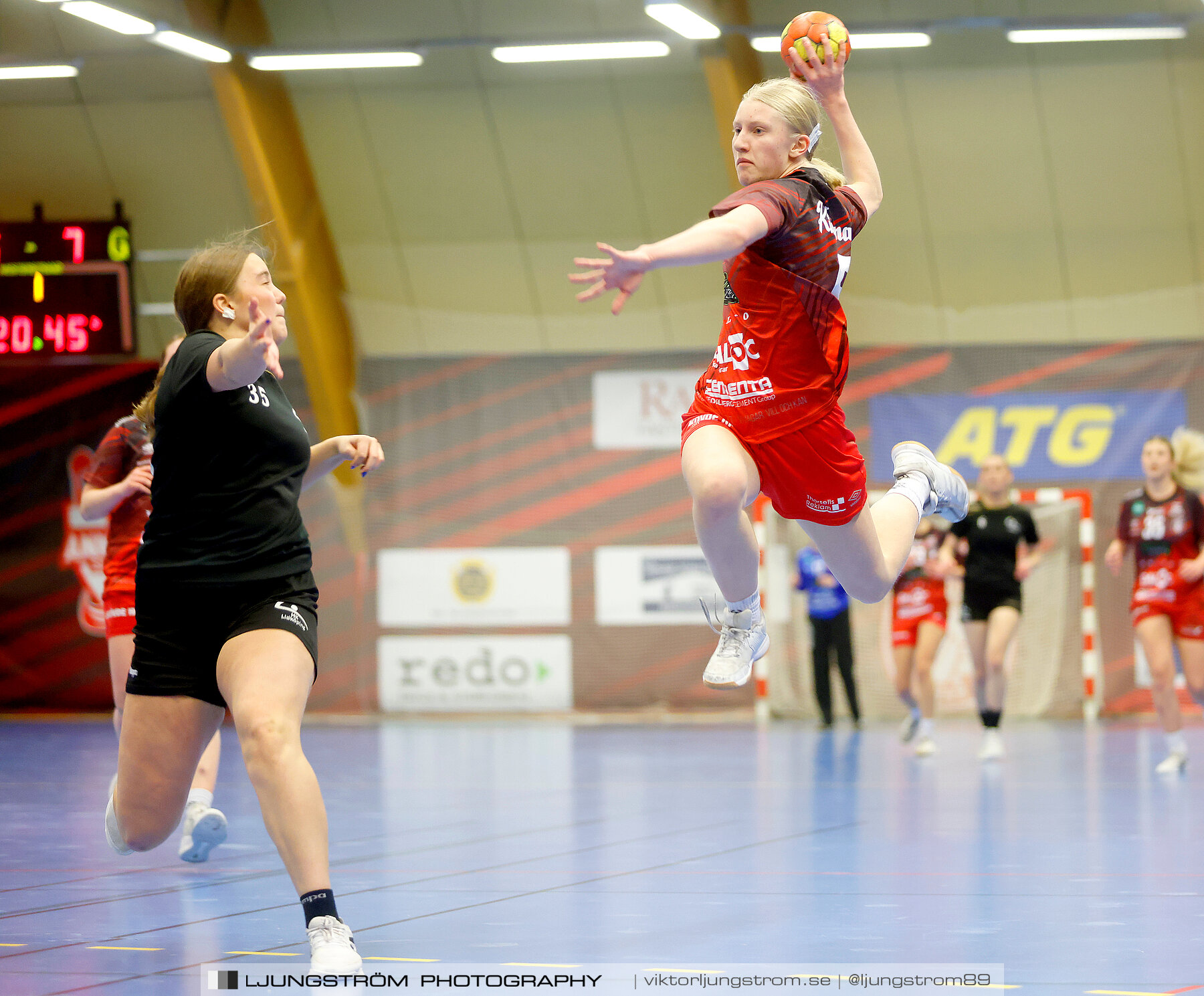 USM F16 Steg 3 Skövde HF Röd F05-HK Lidköping 40-22,dam,Skövde Idrottshall,Skövde,Sverige,Ungdoms-SM,Handboll,2022,273440