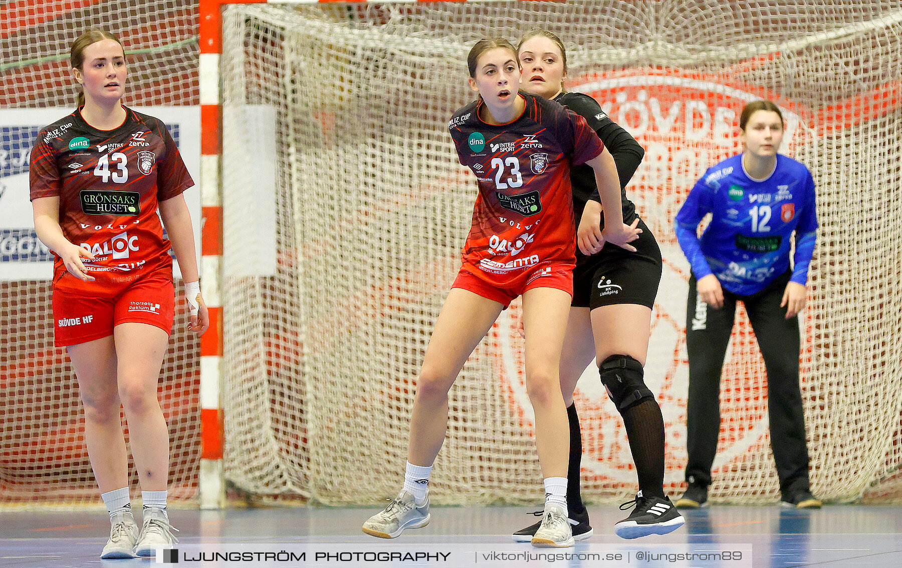 USM F16 Steg 3 Skövde HF Röd F05-HK Lidköping 40-22,dam,Skövde Idrottshall,Skövde,Sverige,Ungdoms-SM,Handboll,2022,273461