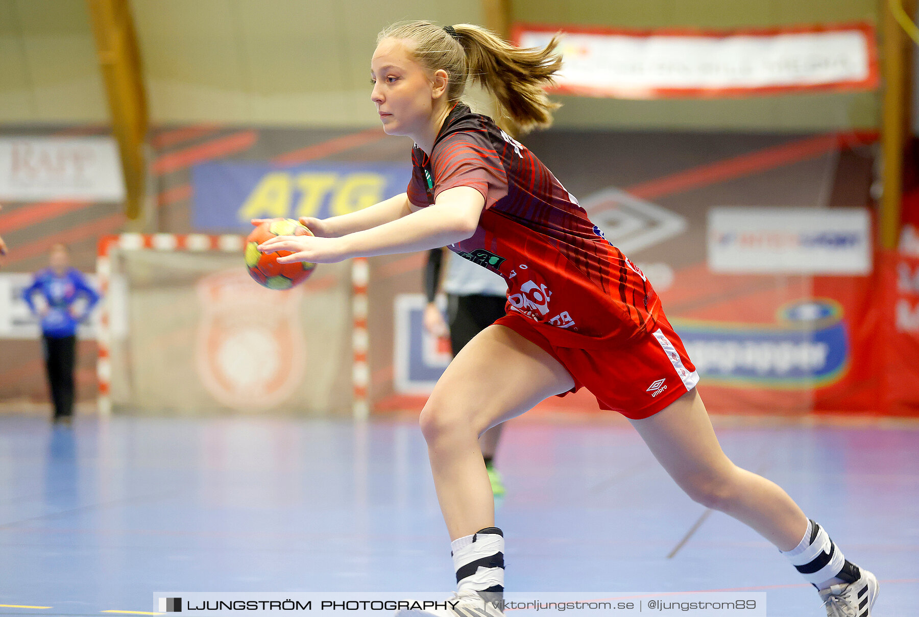 USM F16 Steg 3 Skövde HF Röd F05-HK Lidköping 40-22,dam,Skövde Idrottshall,Skövde,Sverige,Ungdoms-SM,Handboll,2022,273469