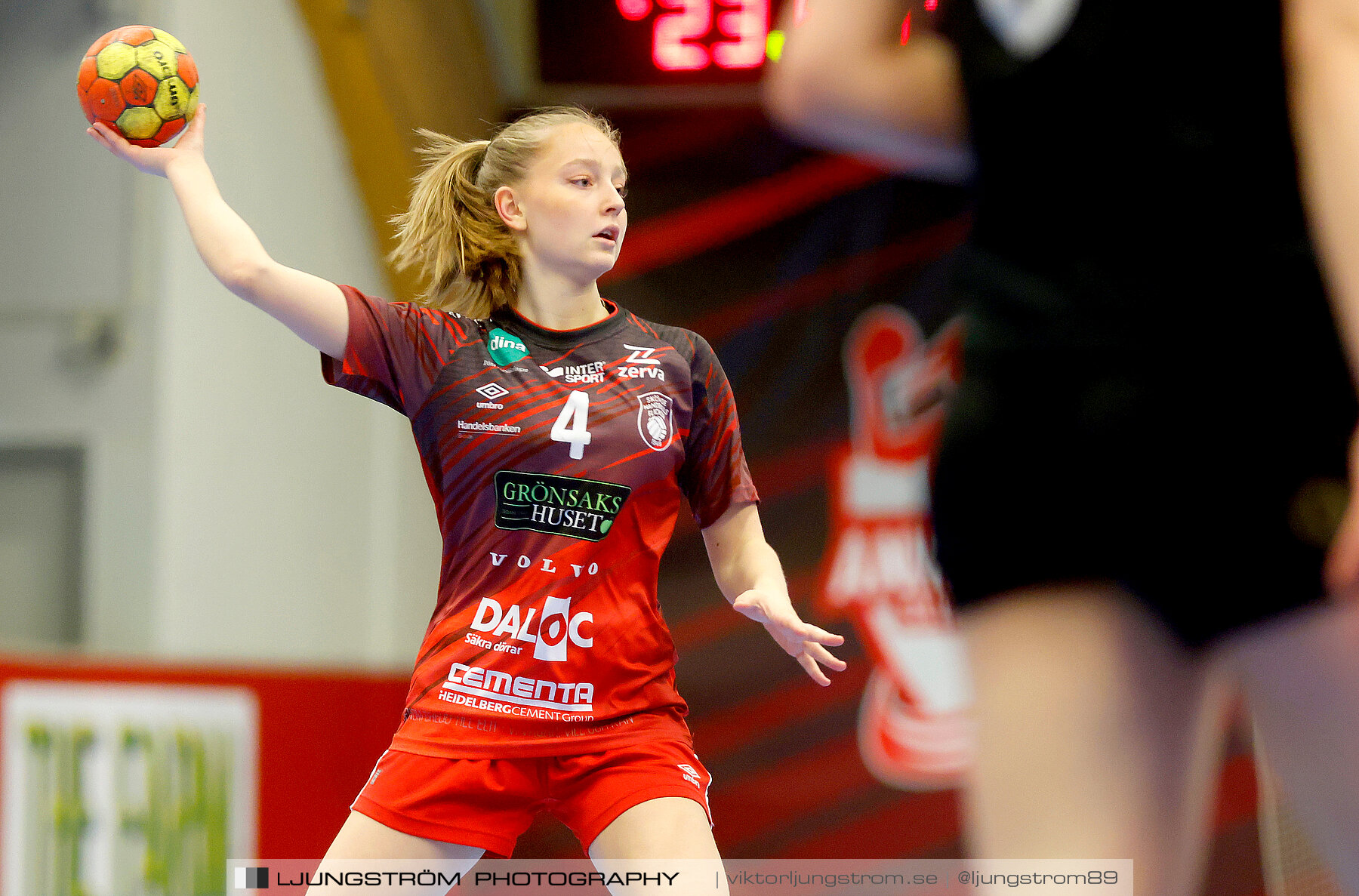 USM F16 Steg 3 Skövde HF Röd F05-HK Lidköping 40-22,dam,Skövde Idrottshall,Skövde,Sverige,Ungdoms-SM,Handboll,2022,273476