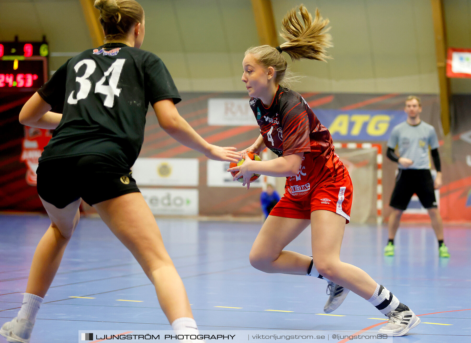 USM F16 Steg 3 Skövde HF Röd F05-HK Lidköping 40-22,dam,Skövde Idrottshall,Skövde,Sverige,Ungdoms-SM,Handboll,2022,273480