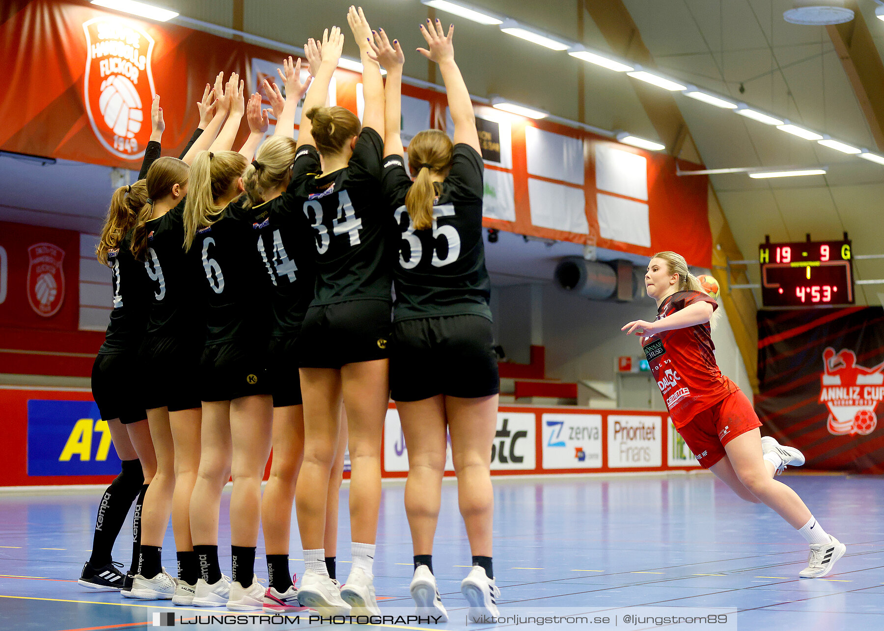 USM F16 Steg 3 Skövde HF Röd F05-HK Lidköping 40-22,dam,Skövde Idrottshall,Skövde,Sverige,Ungdoms-SM,Handboll,2022,273482