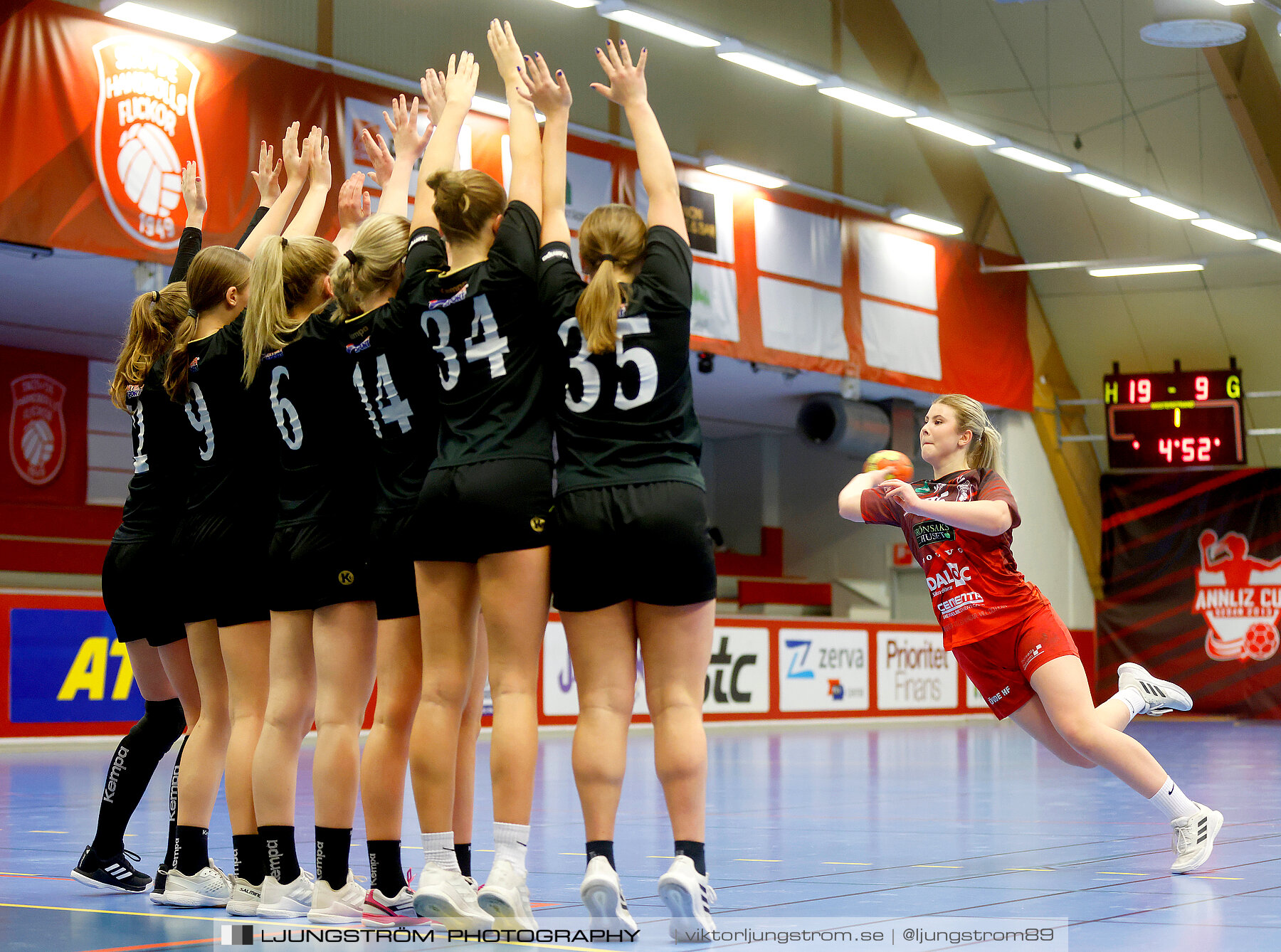 USM F16 Steg 3 Skövde HF Röd F05-HK Lidköping 40-22,dam,Skövde Idrottshall,Skövde,Sverige,Ungdoms-SM,Handboll,2022,273483