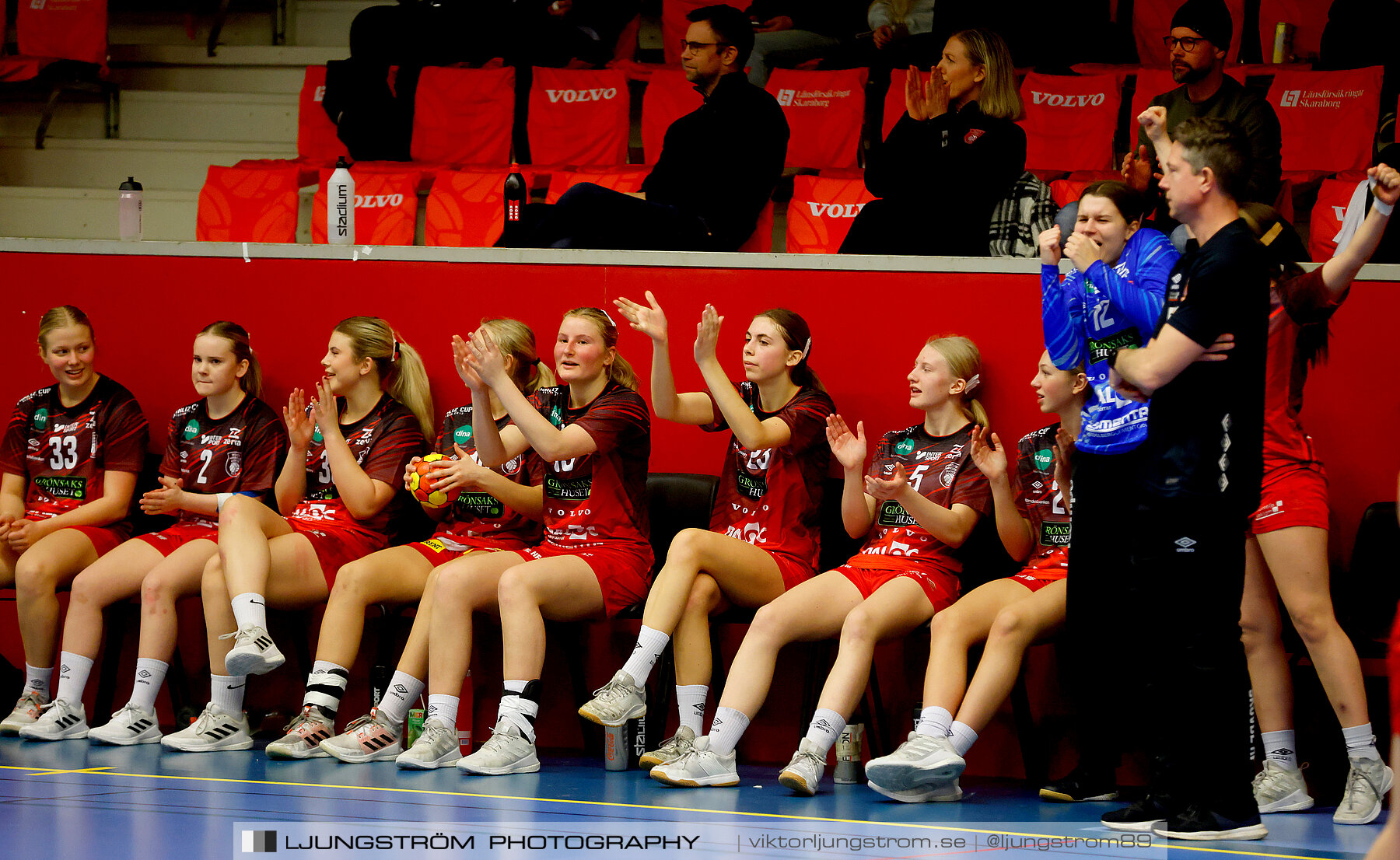 USM F16 Steg 3 Skövde HF Röd F05-HK Lidköping 40-22,dam,Skövde Idrottshall,Skövde,Sverige,Ungdoms-SM,Handboll,2022,273484