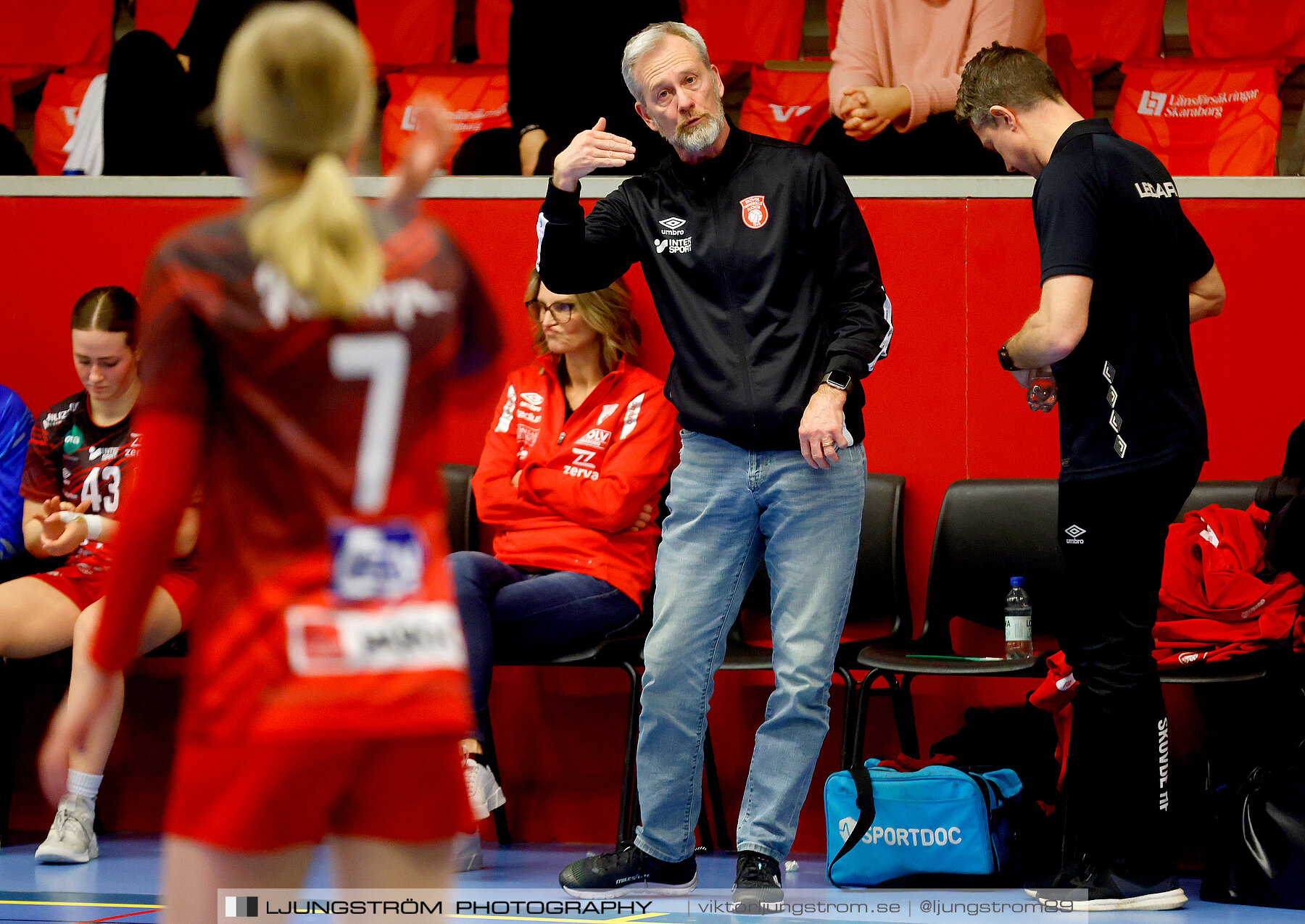 USM F16 Steg 3 Skövde HF Röd F05-HK Lidköping 40-22,dam,Skövde Idrottshall,Skövde,Sverige,Ungdoms-SM,Handboll,2022,273488