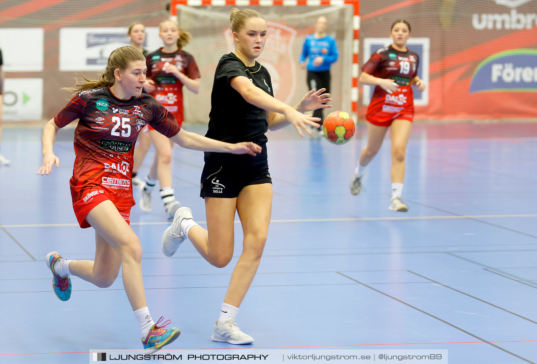 USM F16 Steg 3 Skövde HF Röd F05-HK Lidköping 40-22,dam,Skövde Idrottshall,Skövde,Sverige,Ungdoms-SM,Handboll,2022,273504