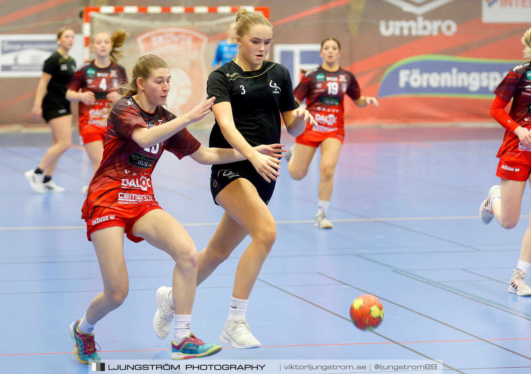 USM F16 Steg 3 Skövde HF Röd F05-HK Lidköping 40-22,dam,Skövde Idrottshall,Skövde,Sverige,Ungdoms-SM,Handboll,2022,273505