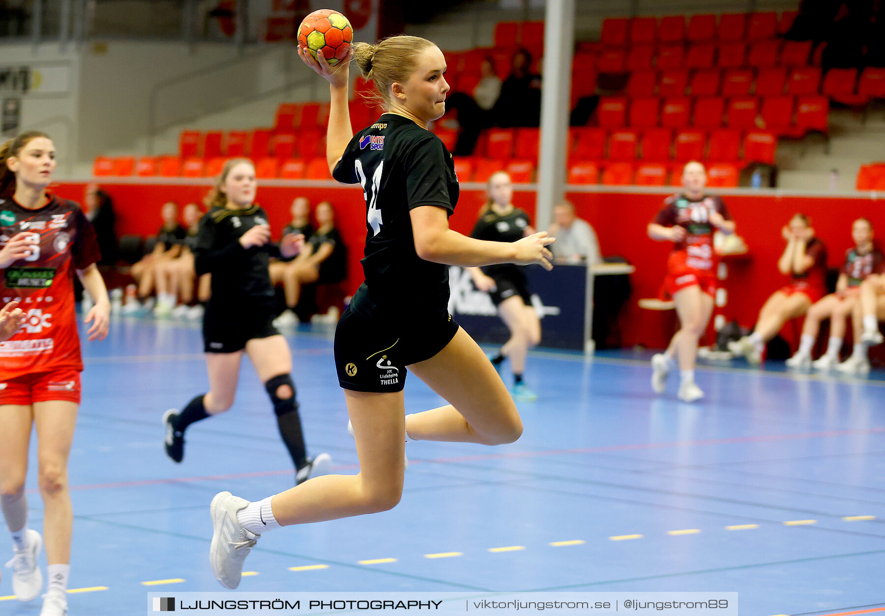 USM F16 Steg 3 Skövde HF Röd F05-HK Lidköping 40-22,dam,Skövde Idrottshall,Skövde,Sverige,Ungdoms-SM,Handboll,2022,273508