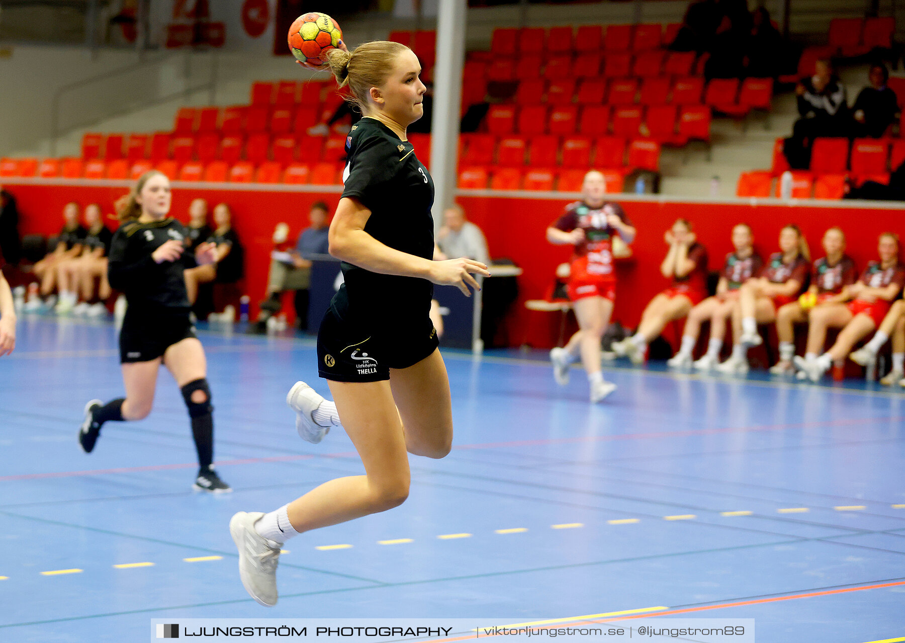 USM F16 Steg 3 Skövde HF Röd F05-HK Lidköping 40-22,dam,Skövde Idrottshall,Skövde,Sverige,Ungdoms-SM,Handboll,2022,273509