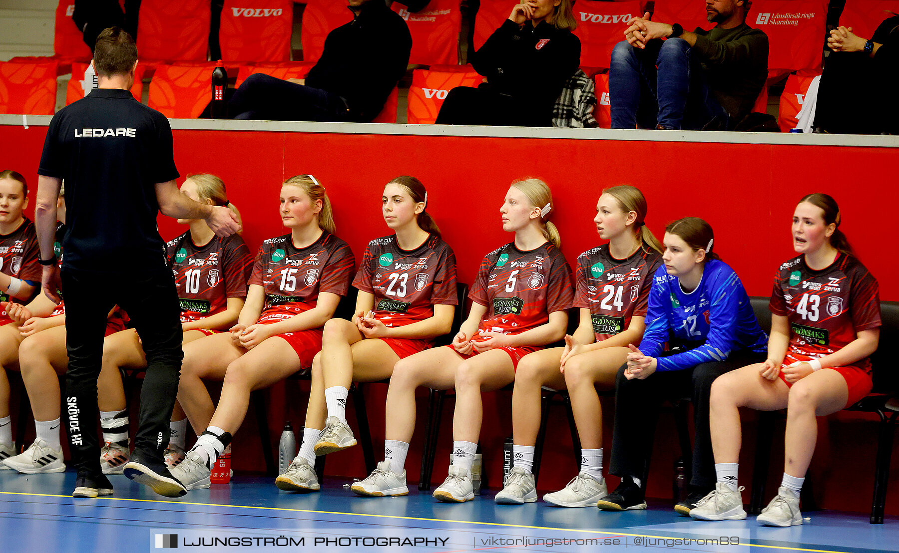 USM F16 Steg 3 Skövde HF Röd F05-HK Lidköping 40-22,dam,Skövde Idrottshall,Skövde,Sverige,Ungdoms-SM,Handboll,2022,273522