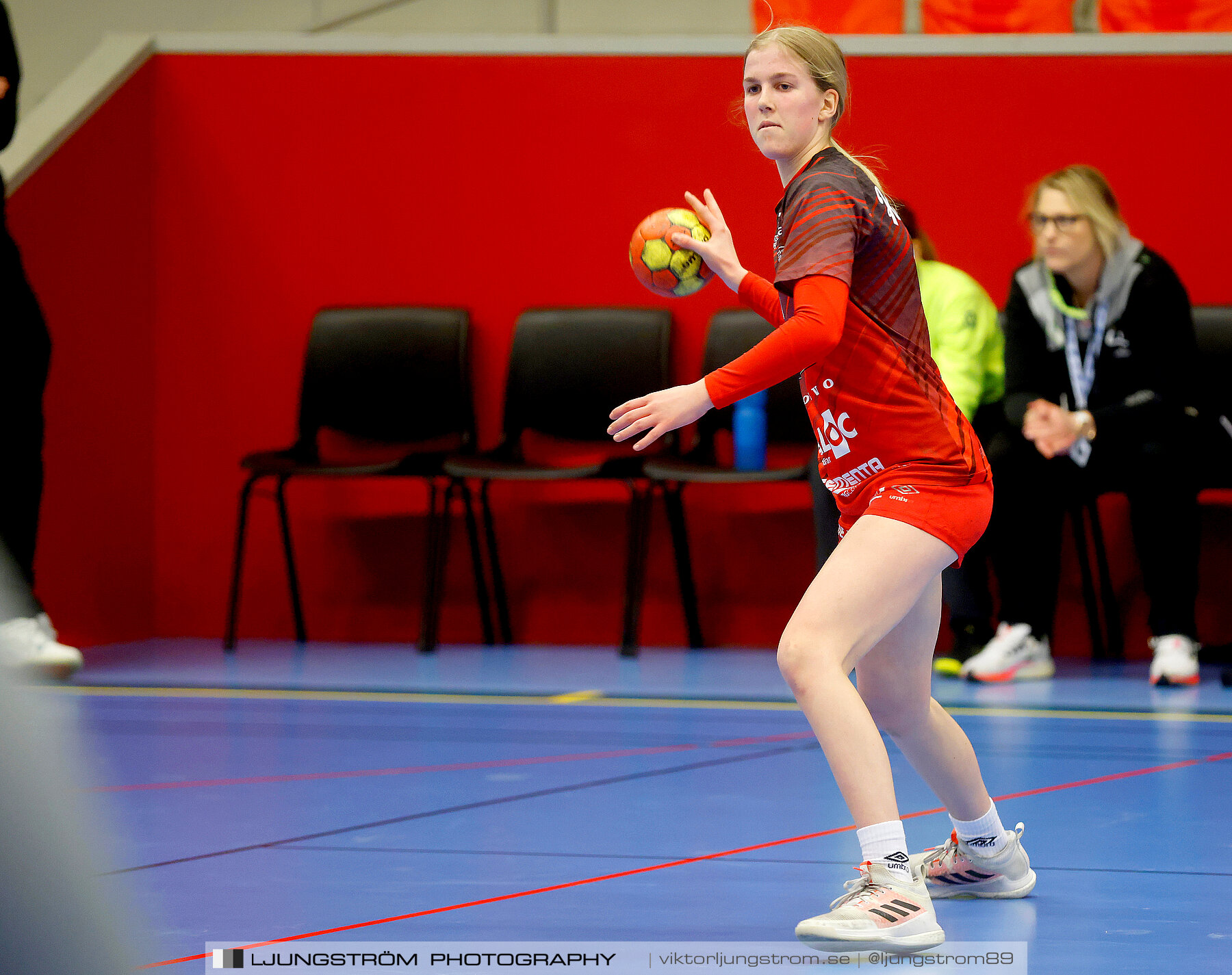 USM F16 Steg 3 Skövde HF Röd F05-HK Lidköping 40-22,dam,Skövde Idrottshall,Skövde,Sverige,Ungdoms-SM,Handboll,2022,273533