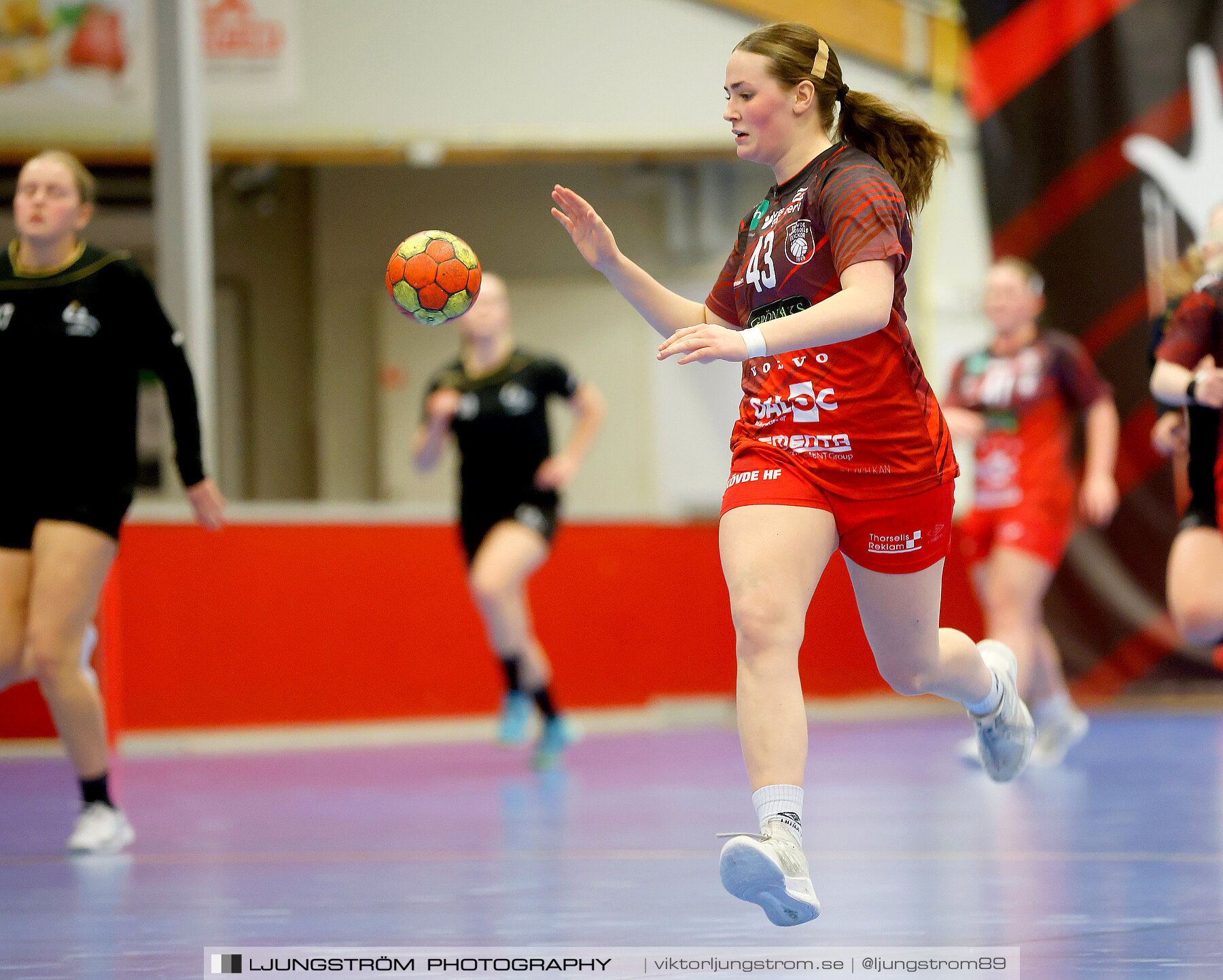 USM F16 Steg 3 Skövde HF Röd F05-HK Lidköping 40-22,dam,Skövde Idrottshall,Skövde,Sverige,Ungdoms-SM,Handboll,2022,273546