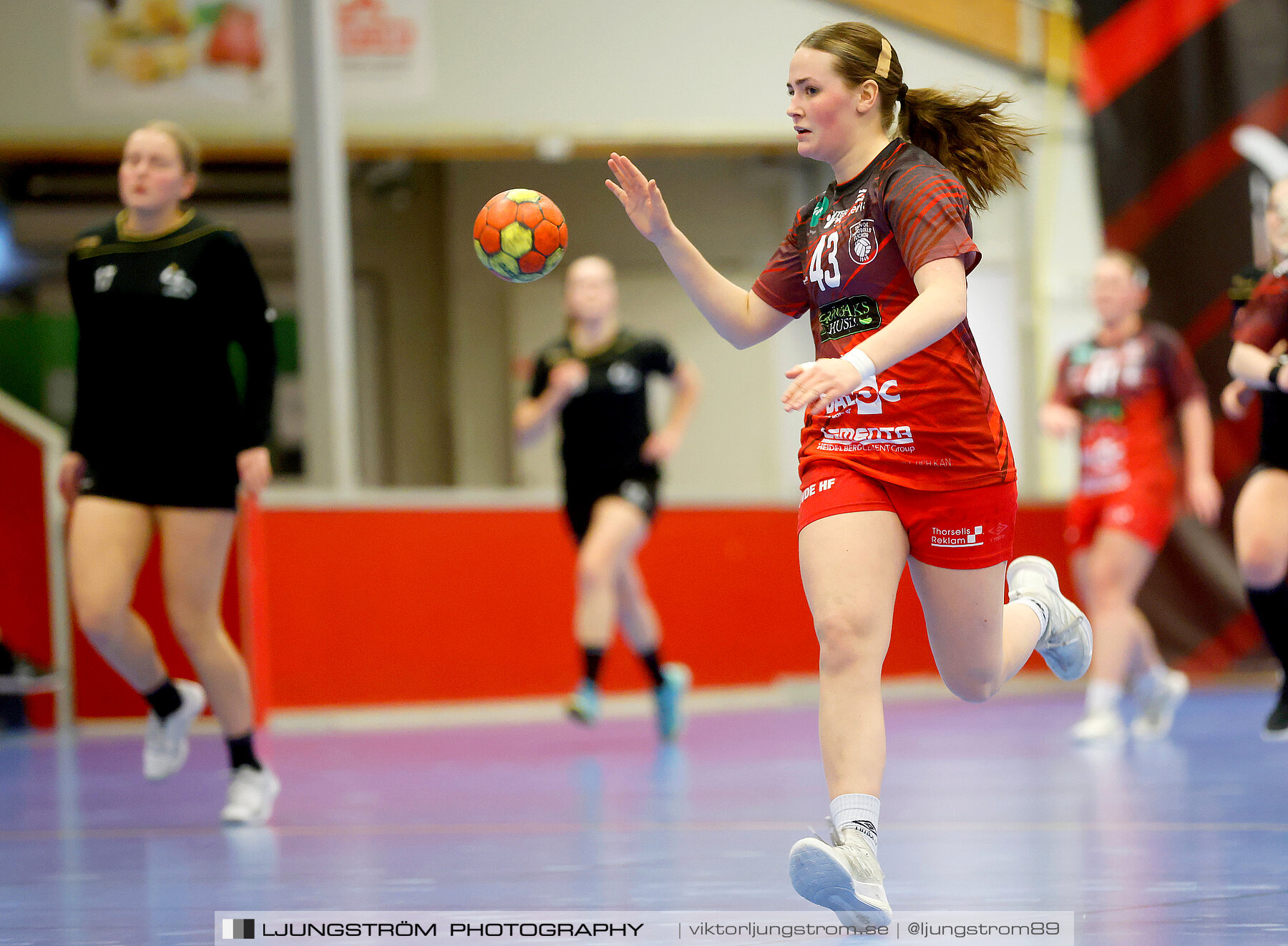 USM F16 Steg 3 Skövde HF Röd F05-HK Lidköping 40-22,dam,Skövde Idrottshall,Skövde,Sverige,Ungdoms-SM,Handboll,2022,273547