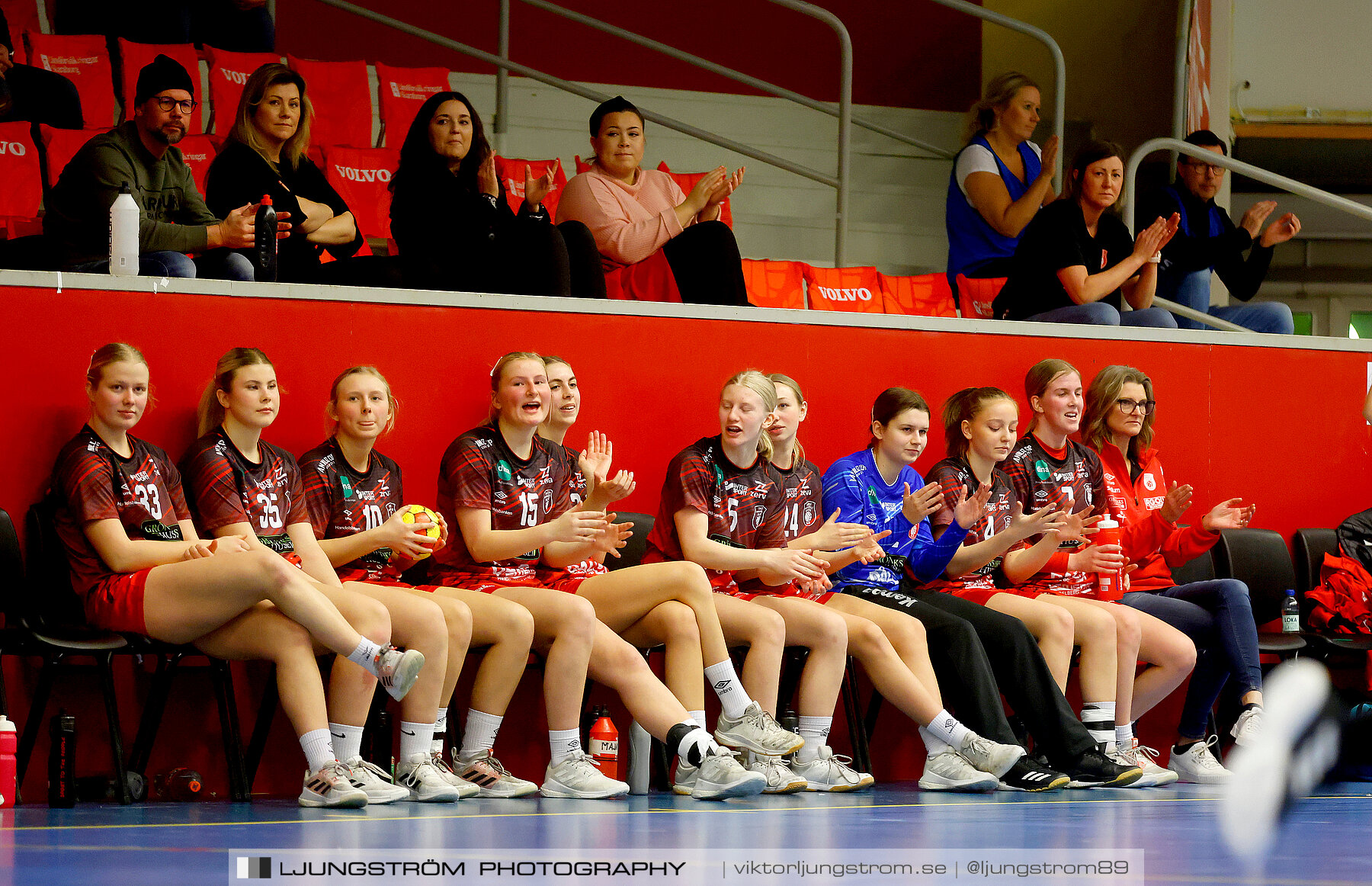 USM F16 Steg 3 Skövde HF Röd F05-HK Lidköping 40-22,dam,Skövde Idrottshall,Skövde,Sverige,Ungdoms-SM,Handboll,2022,273557