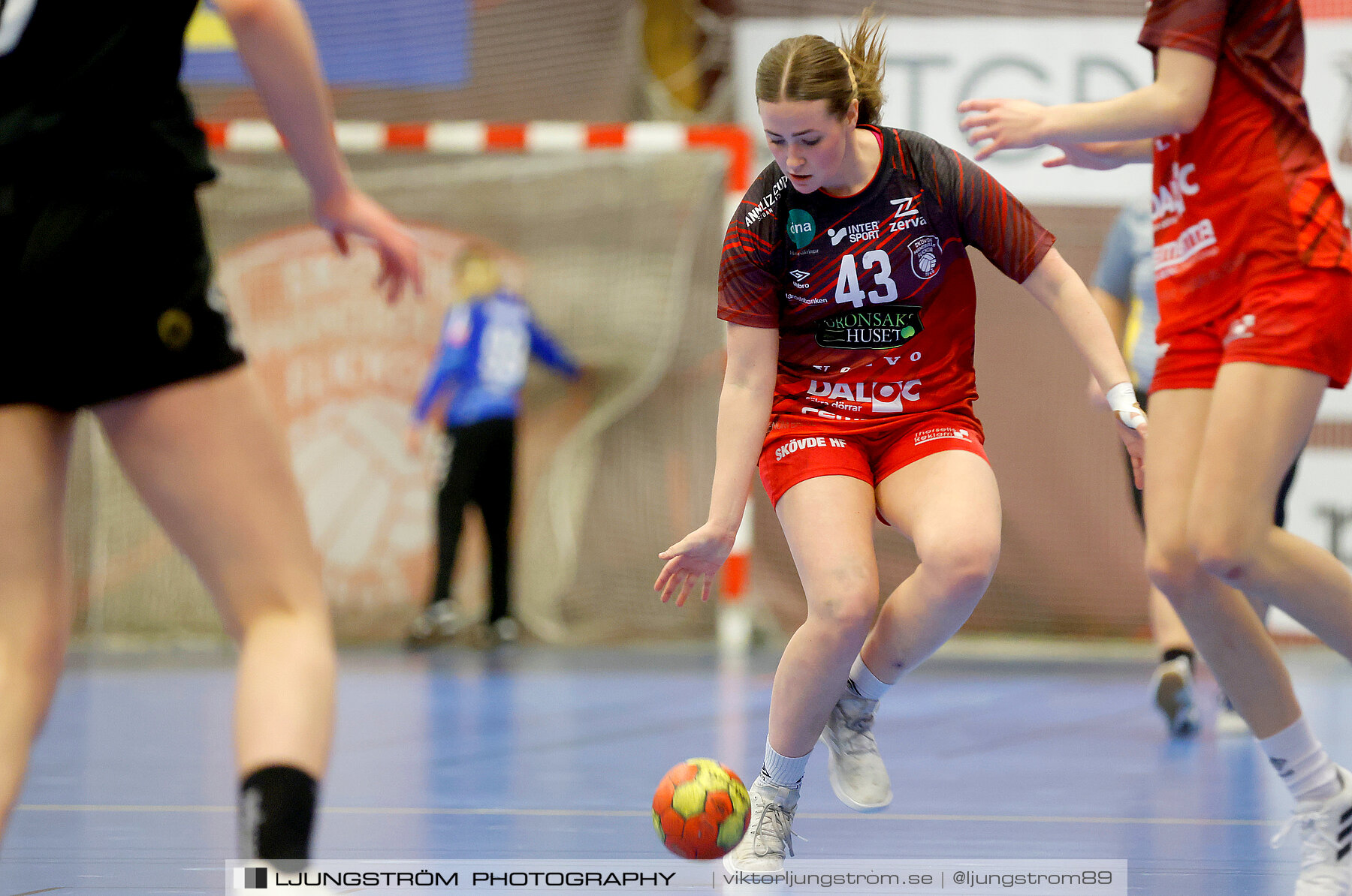 USM F16 Steg 3 Skövde HF Röd F05-HK Lidköping 40-22,dam,Skövde Idrottshall,Skövde,Sverige,Ungdoms-SM,Handboll,2022,273558