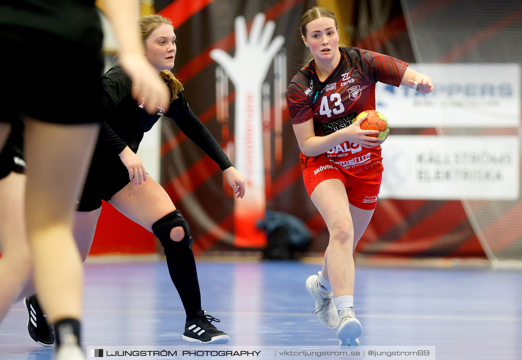 USM F16 Steg 3 Skövde HF Röd F05-HK Lidköping 40-22,dam,Skövde Idrottshall,Skövde,Sverige,Ungdoms-SM,Handboll,2022,273564