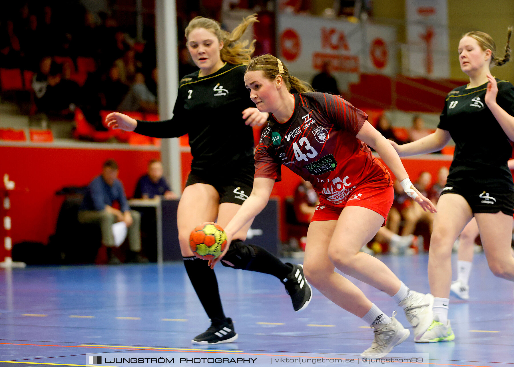 USM F16 Steg 3 Skövde HF Röd F05-HK Lidköping 40-22,dam,Skövde Idrottshall,Skövde,Sverige,Ungdoms-SM,Handboll,2022,273571