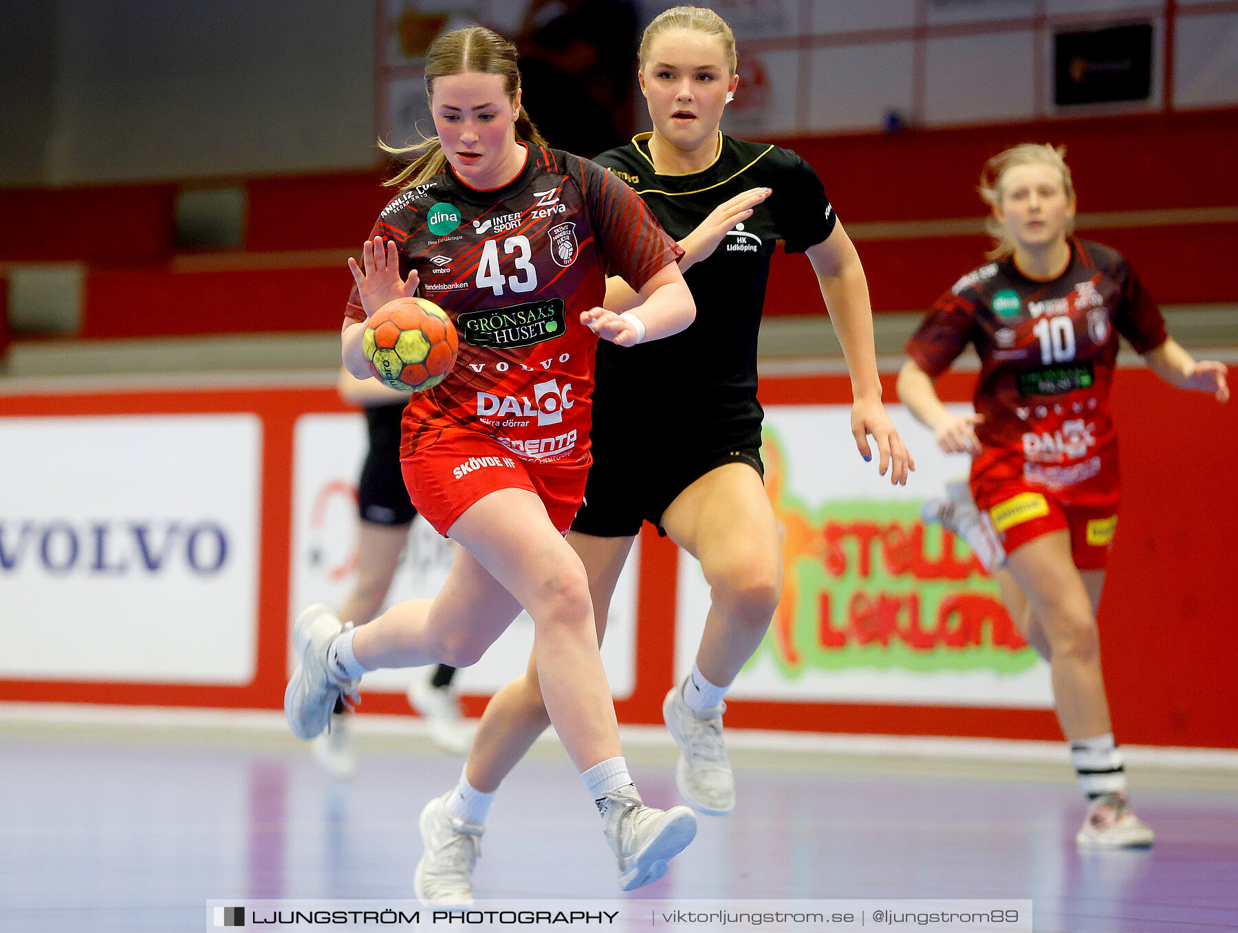 USM F16 Steg 3 Skövde HF Röd F05-HK Lidköping 40-22,dam,Skövde Idrottshall,Skövde,Sverige,Ungdoms-SM,Handboll,2022,273590