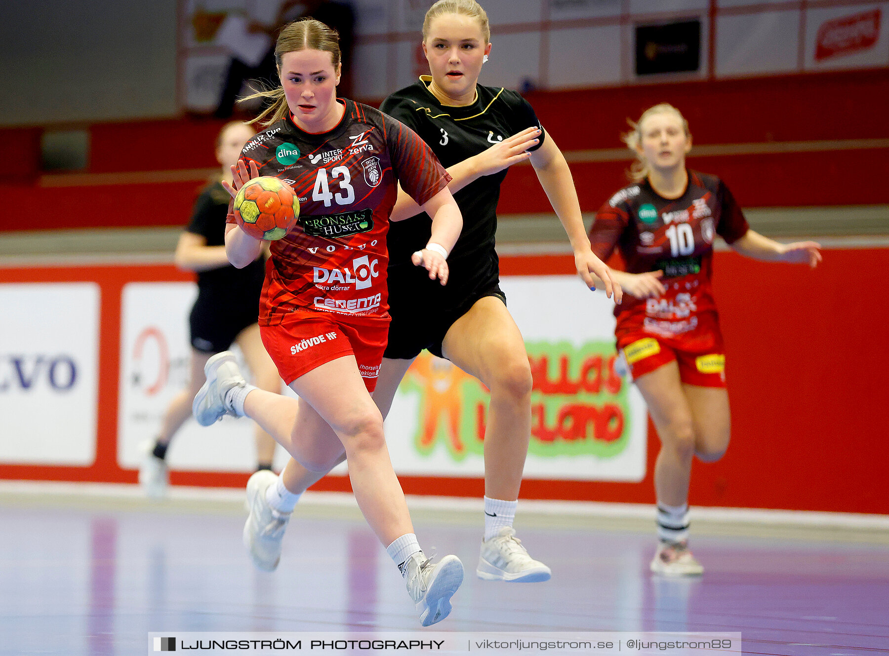 USM F16 Steg 3 Skövde HF Röd F05-HK Lidköping 40-22,dam,Skövde Idrottshall,Skövde,Sverige,Ungdoms-SM,Handboll,2022,273591