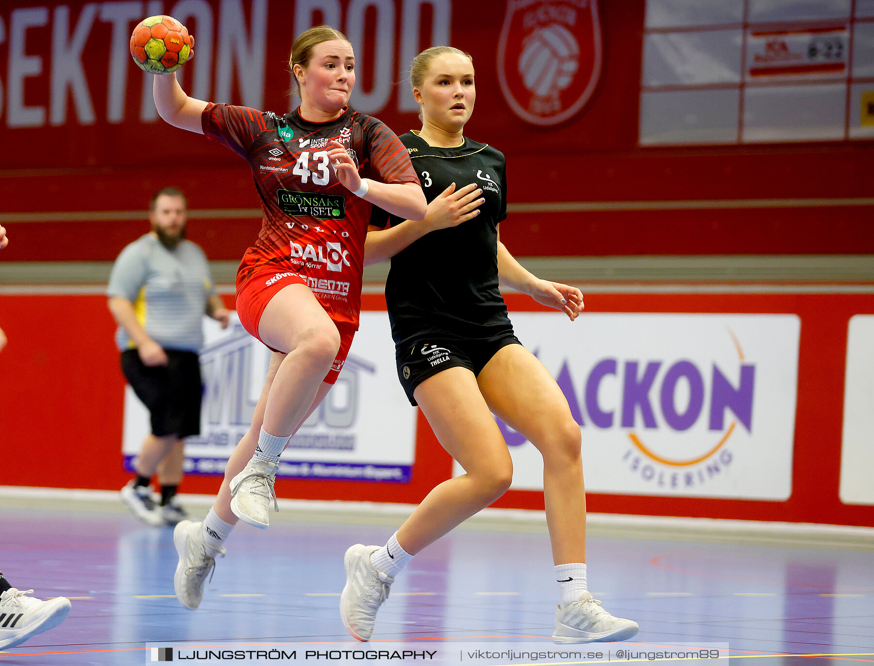 USM F16 Steg 3 Skövde HF Röd F05-HK Lidköping 40-22,dam,Skövde Idrottshall,Skövde,Sverige,Ungdoms-SM,Handboll,2022,273592