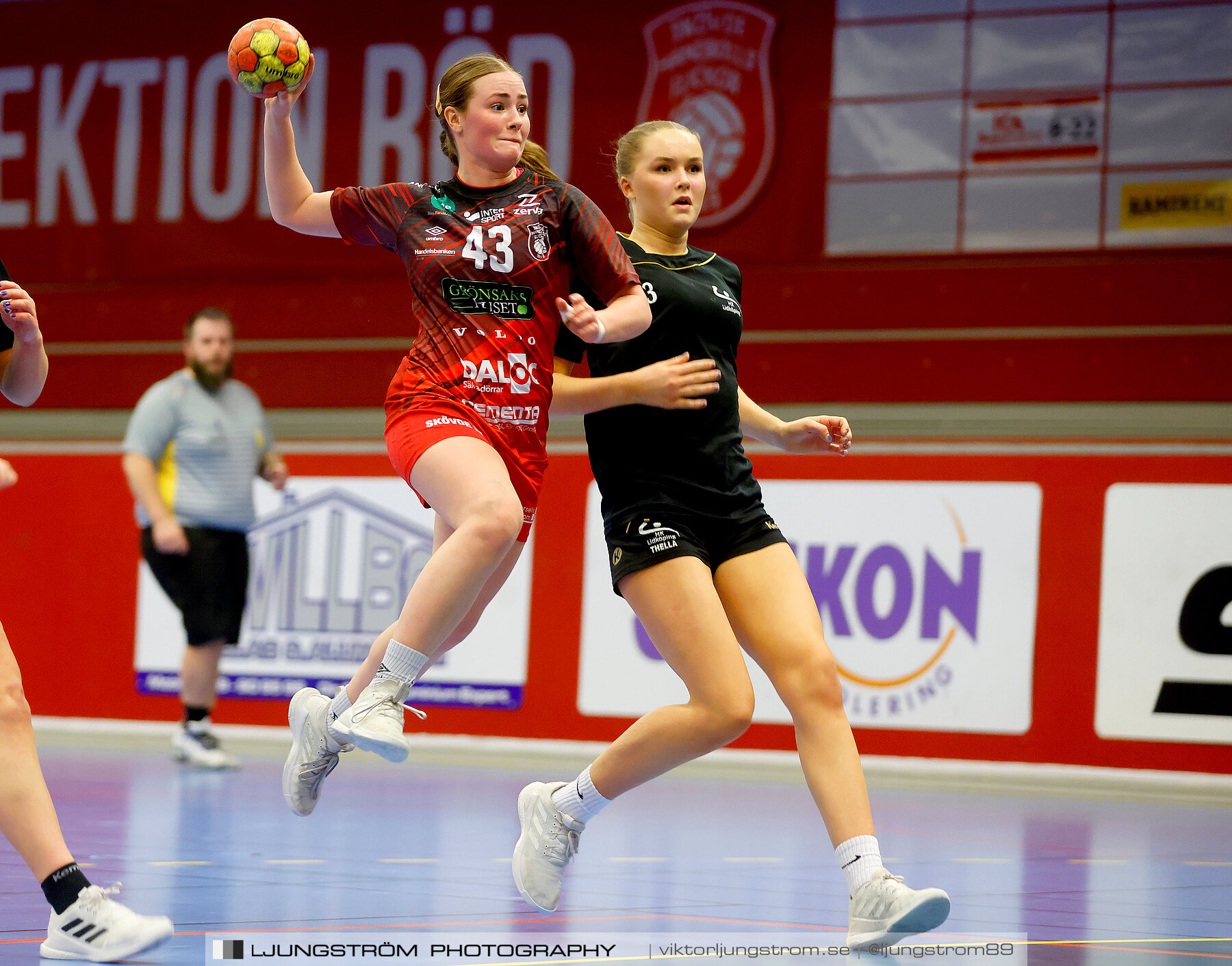 USM F16 Steg 3 Skövde HF Röd F05-HK Lidköping 40-22,dam,Skövde Idrottshall,Skövde,Sverige,Ungdoms-SM,Handboll,2022,273593