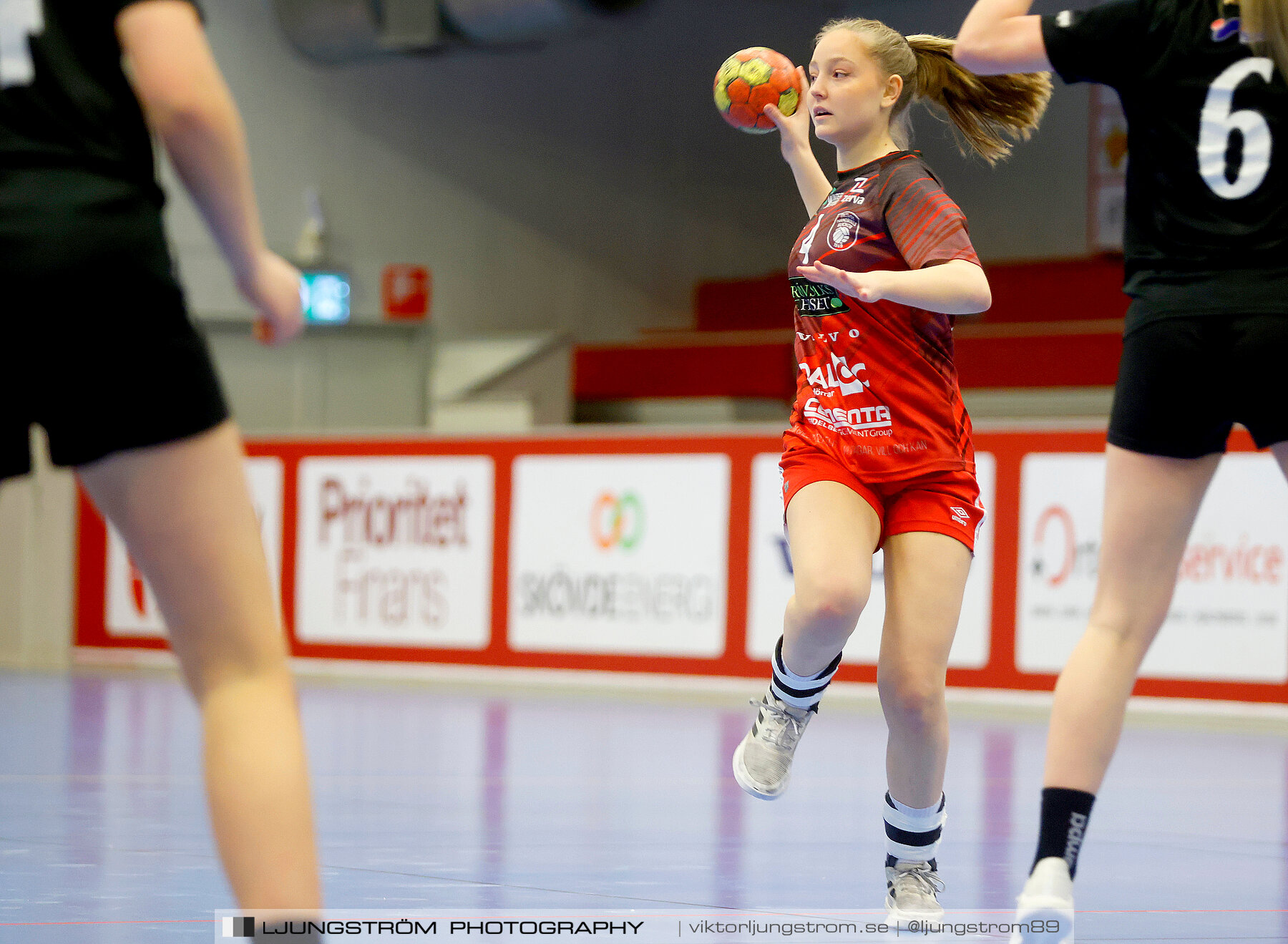 USM F16 Steg 3 Skövde HF Röd F05-HK Lidköping 40-22,dam,Skövde Idrottshall,Skövde,Sverige,Ungdoms-SM,Handboll,2022,273612