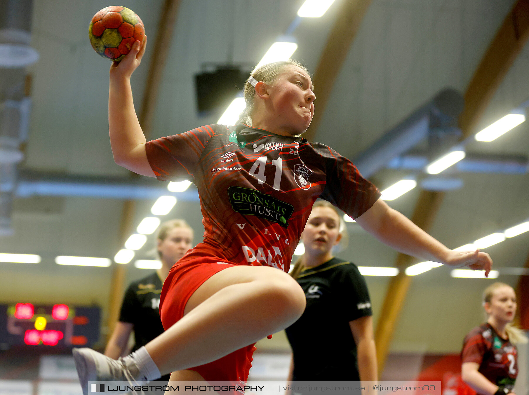 USM F16 Steg 3 Skövde HF Röd F05-HK Lidköping 40-22,dam,Skövde Idrottshall,Skövde,Sverige,Ungdoms-SM,Handboll,2022,273614