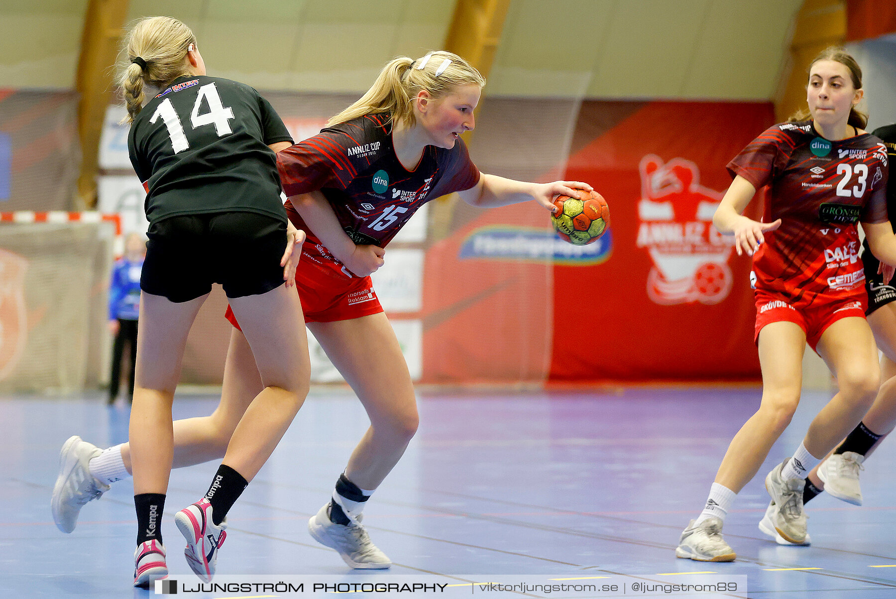 USM F16 Steg 3 Skövde HF Röd F05-HK Lidköping 40-22,dam,Skövde Idrottshall,Skövde,Sverige,Ungdoms-SM,Handboll,2022,273623