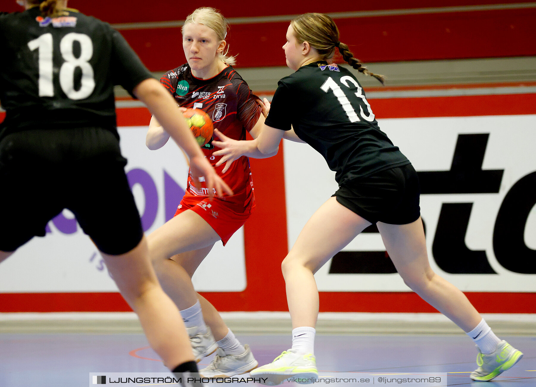 USM F16 Steg 3 Skövde HF Röd F05-HK Lidköping 40-22,dam,Skövde Idrottshall,Skövde,Sverige,Ungdoms-SM,Handboll,2022,273625