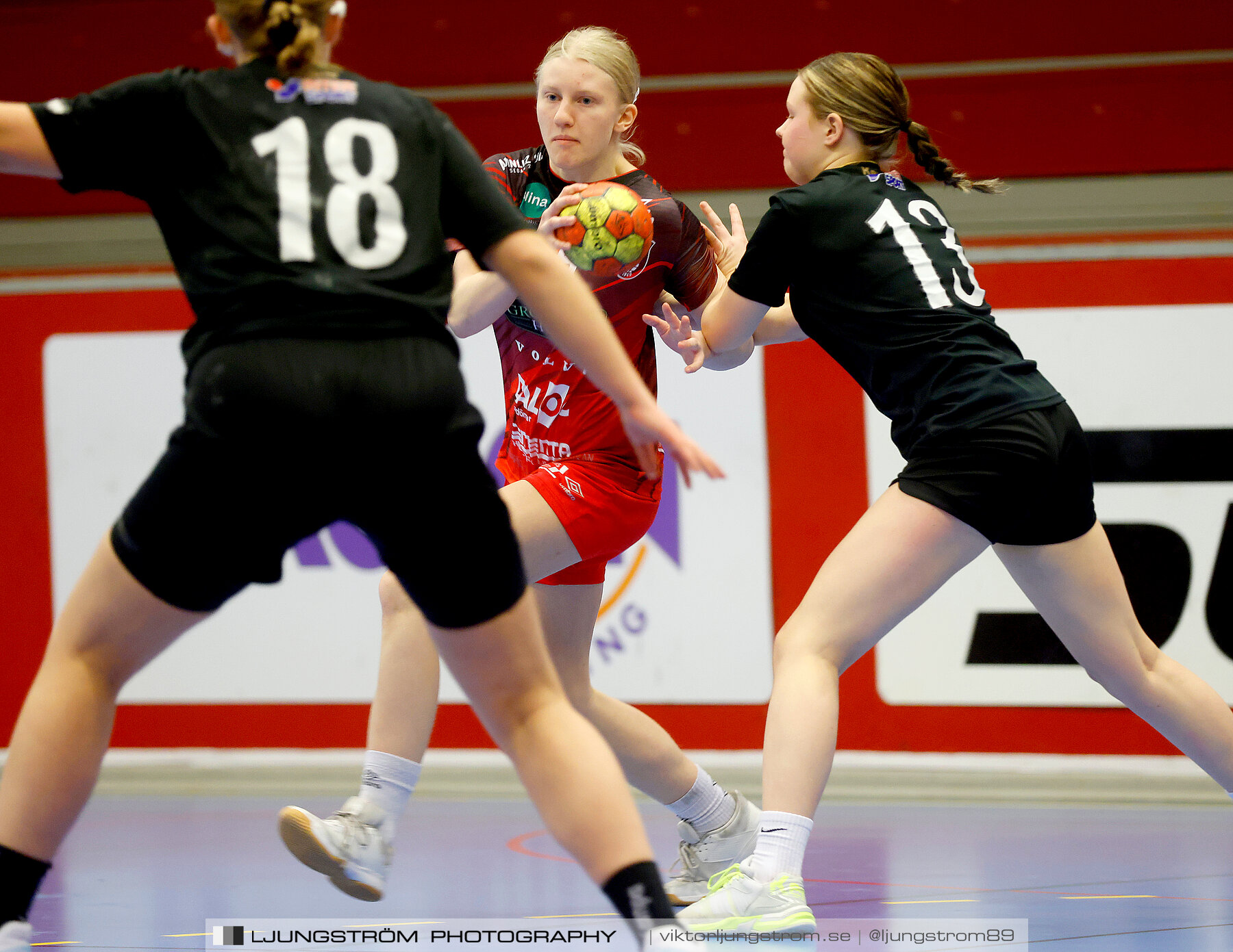 USM F16 Steg 3 Skövde HF Röd F05-HK Lidköping 40-22,dam,Skövde Idrottshall,Skövde,Sverige,Ungdoms-SM,Handboll,2022,273626