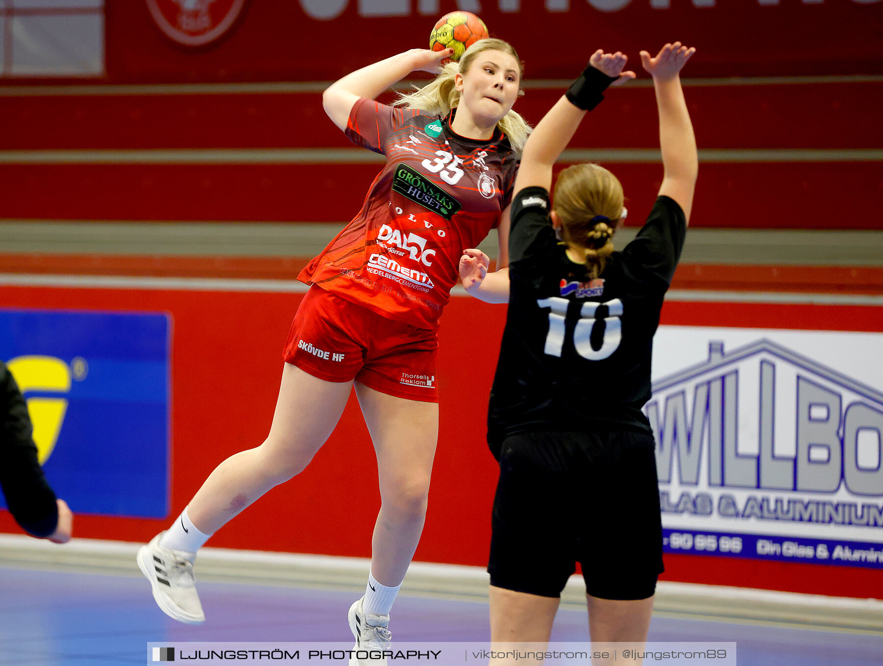 USM F16 Steg 3 Skövde HF Röd F05-HK Lidköping 40-22,dam,Skövde Idrottshall,Skövde,Sverige,Ungdoms-SM,Handboll,2022,273636