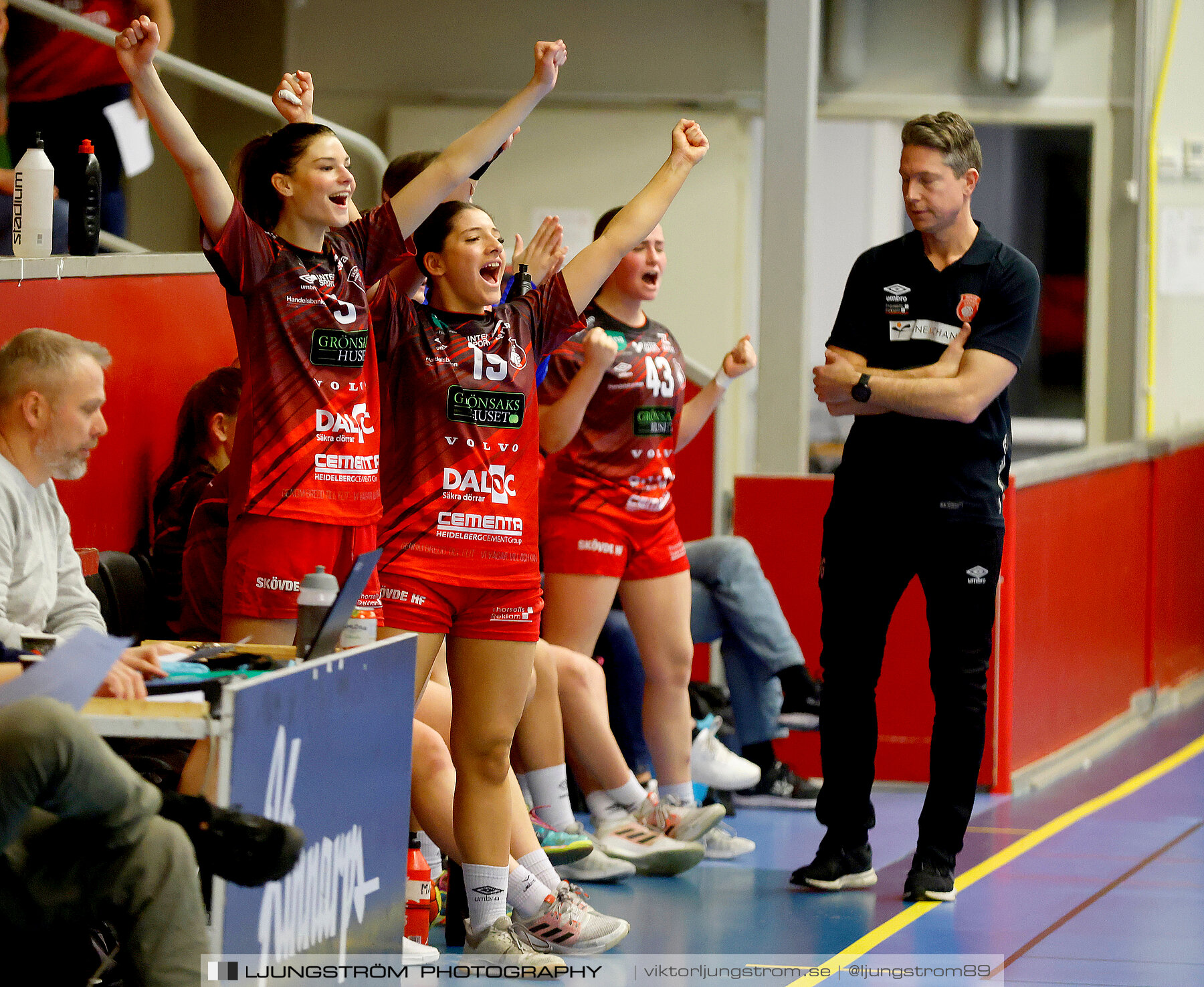 USM F16 Steg 3 Skövde HF Röd F05-HK Lidköping 40-22,dam,Skövde Idrottshall,Skövde,Sverige,Ungdoms-SM,Handboll,2022,273638