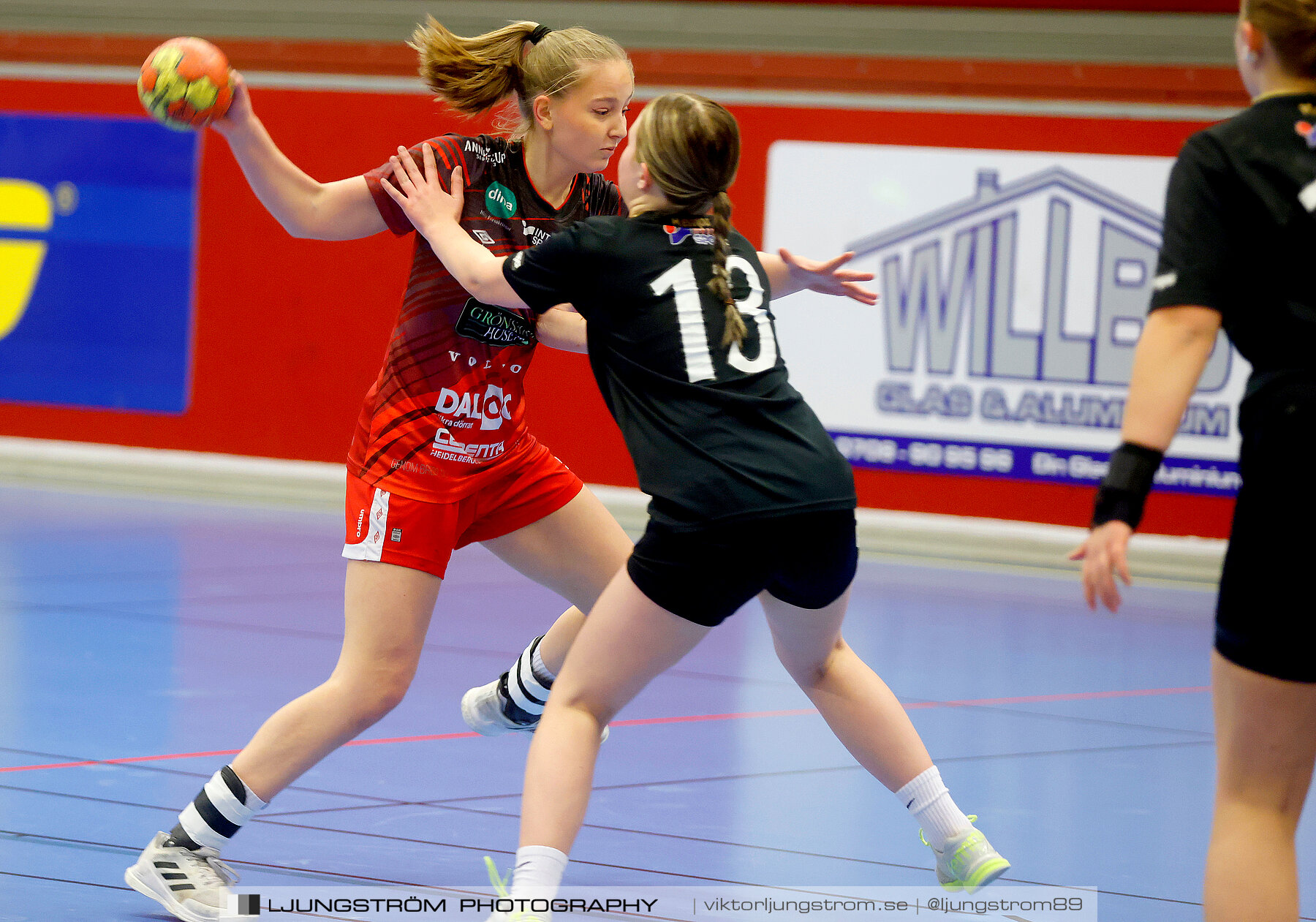 USM F16 Steg 3 Skövde HF Röd F05-HK Lidköping 40-22,dam,Skövde Idrottshall,Skövde,Sverige,Ungdoms-SM,Handboll,2022,273641