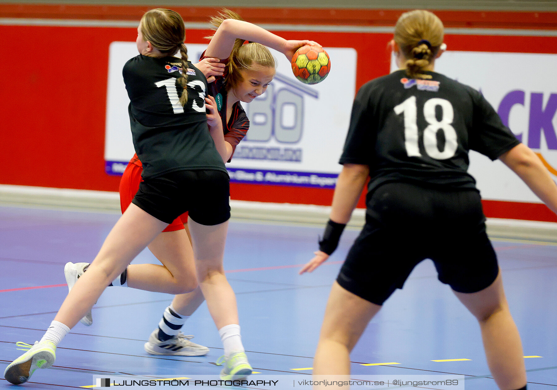 USM F16 Steg 3 Skövde HF Röd F05-HK Lidköping 40-22,dam,Skövde Idrottshall,Skövde,Sverige,Ungdoms-SM,Handboll,2022,273643