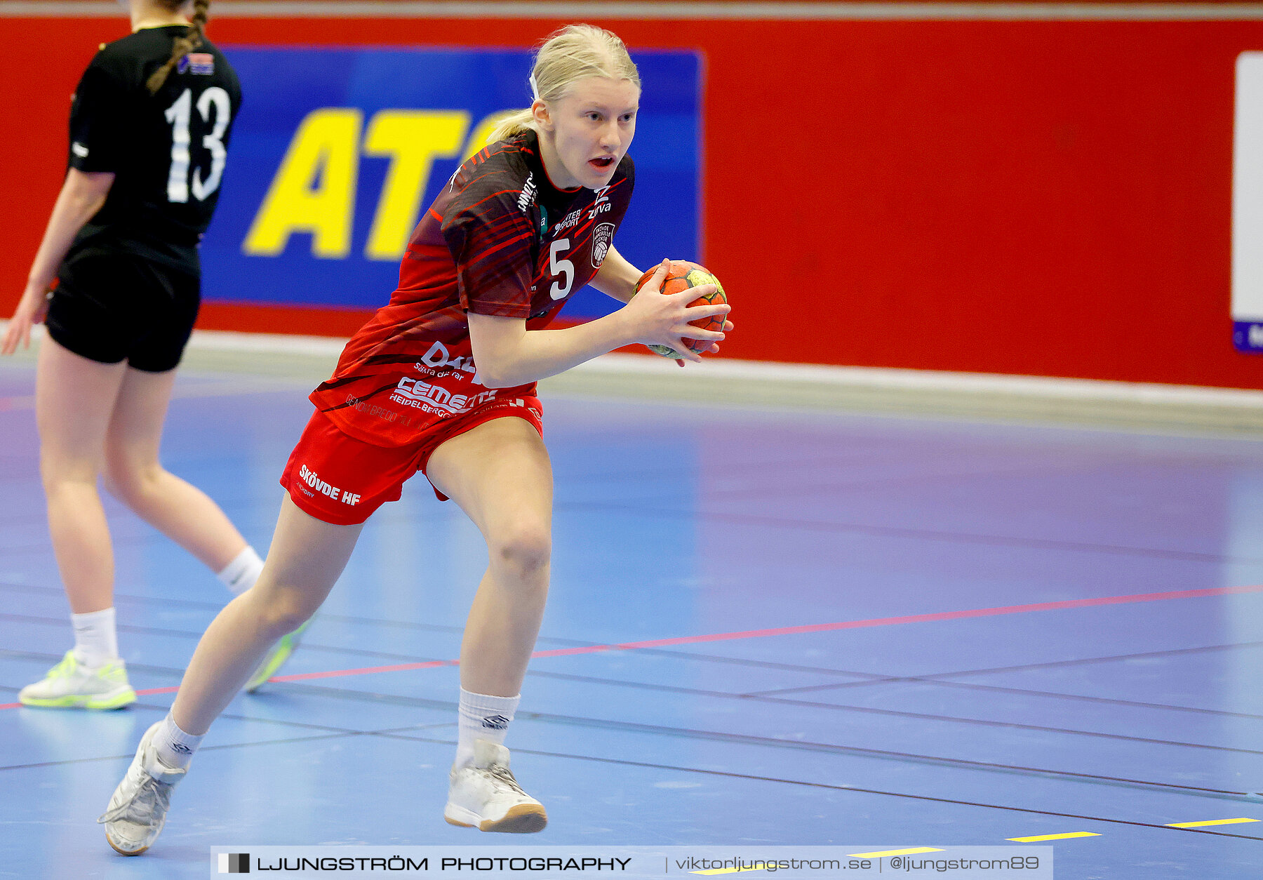 USM F16 Steg 3 Skövde HF Röd F05-HK Lidköping 40-22,dam,Skövde Idrottshall,Skövde,Sverige,Ungdoms-SM,Handboll,2022,273647