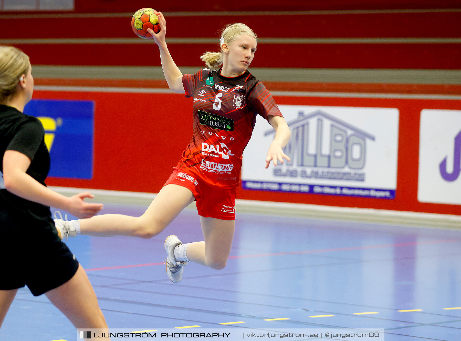 USM F16 Steg 3 Skövde HF Röd F05-HK Lidköping 40-22,dam,Skövde Idrottshall,Skövde,Sverige,Ungdoms-SM,Handboll,2022,273651