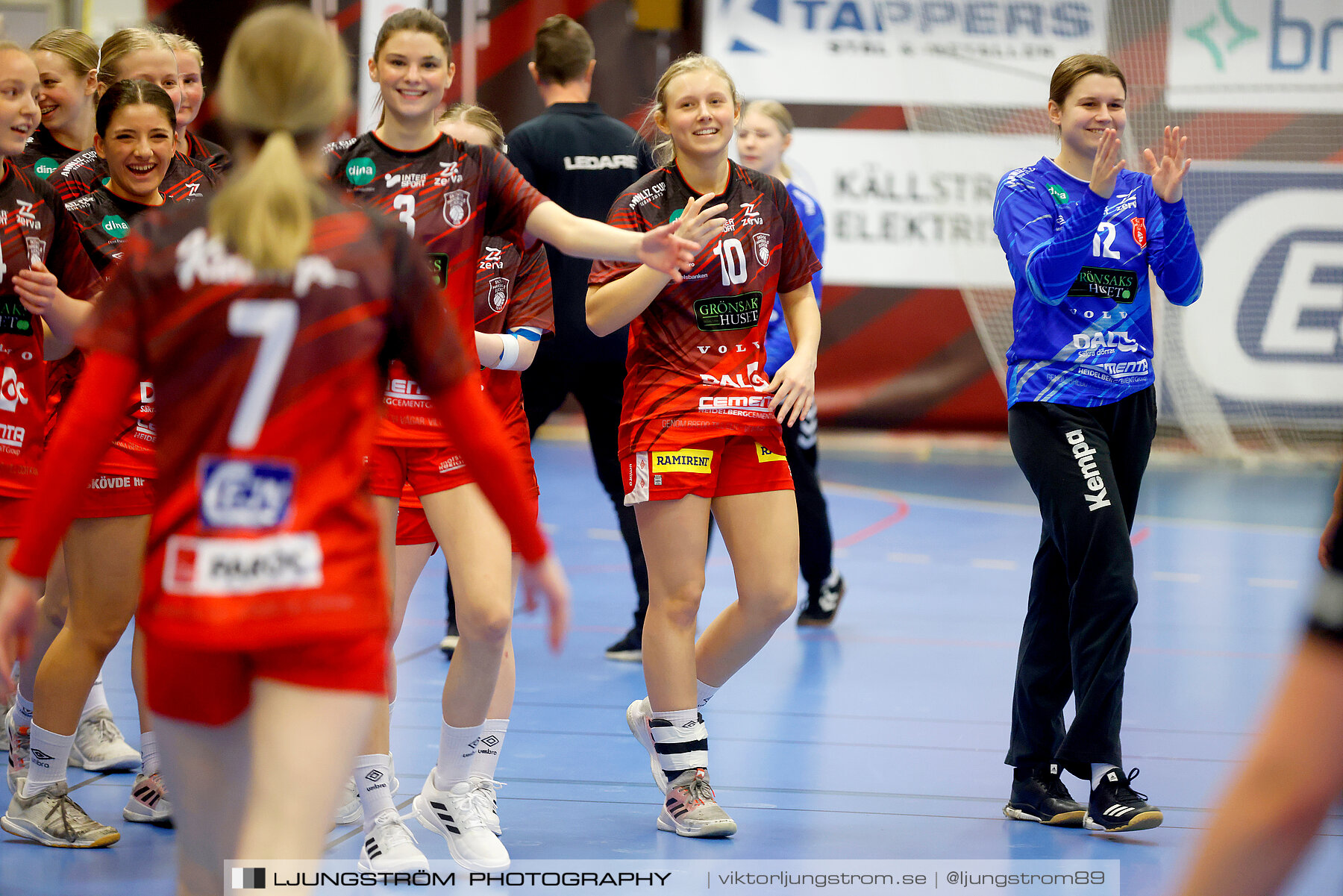 USM F16 Steg 3 Skövde HF Röd F05-HK Lidköping 40-22,dam,Skövde Idrottshall,Skövde,Sverige,Ungdoms-SM,Handboll,2022,273656