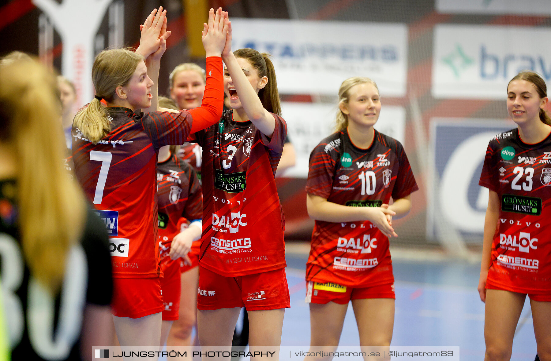 USM F16 Steg 3 Skövde HF Röd F05-HK Lidköping 40-22,dam,Skövde Idrottshall,Skövde,Sverige,Ungdoms-SM,Handboll,2022,273657